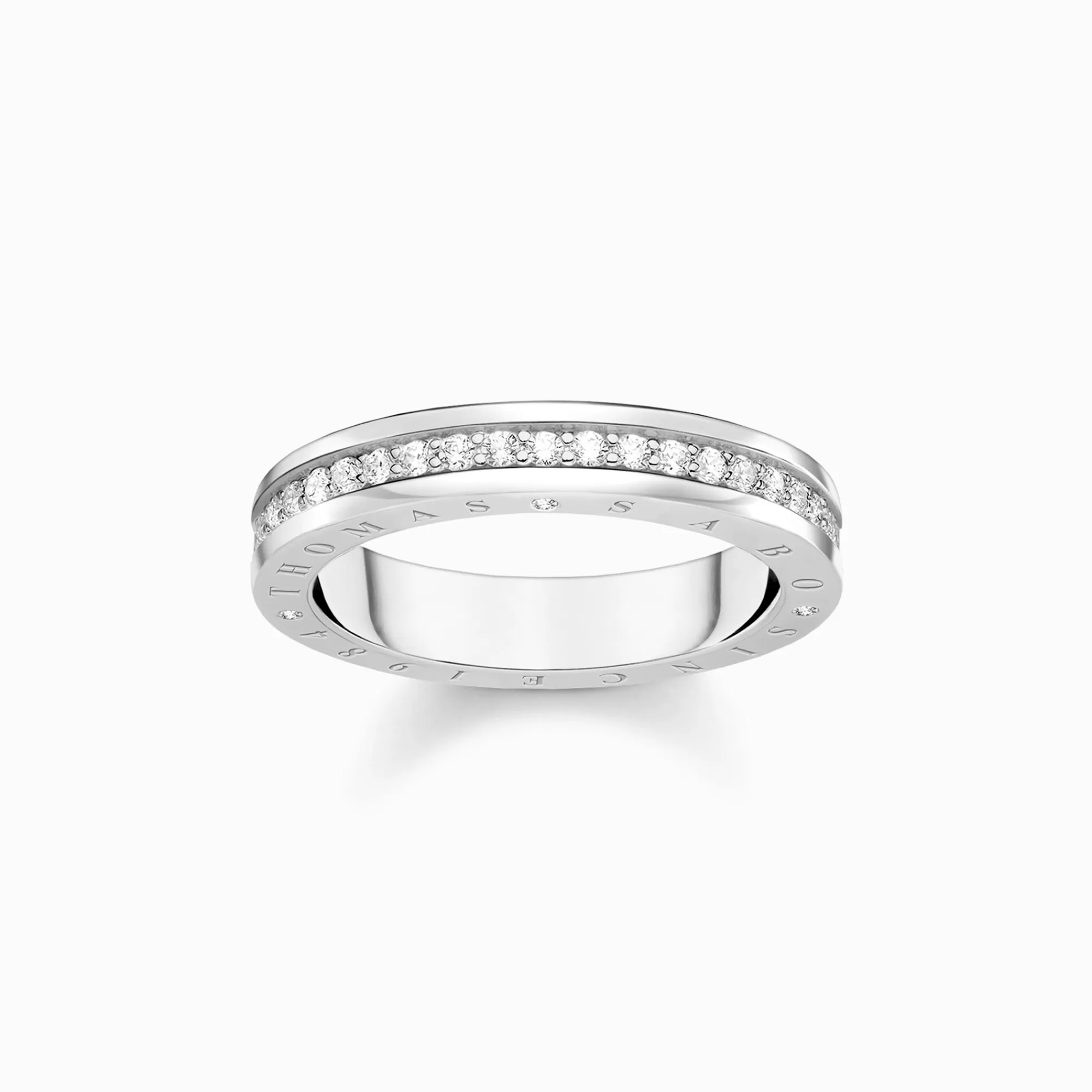 Flash Sale Anillo con piedras blancas pavé plata Mujer Anillos