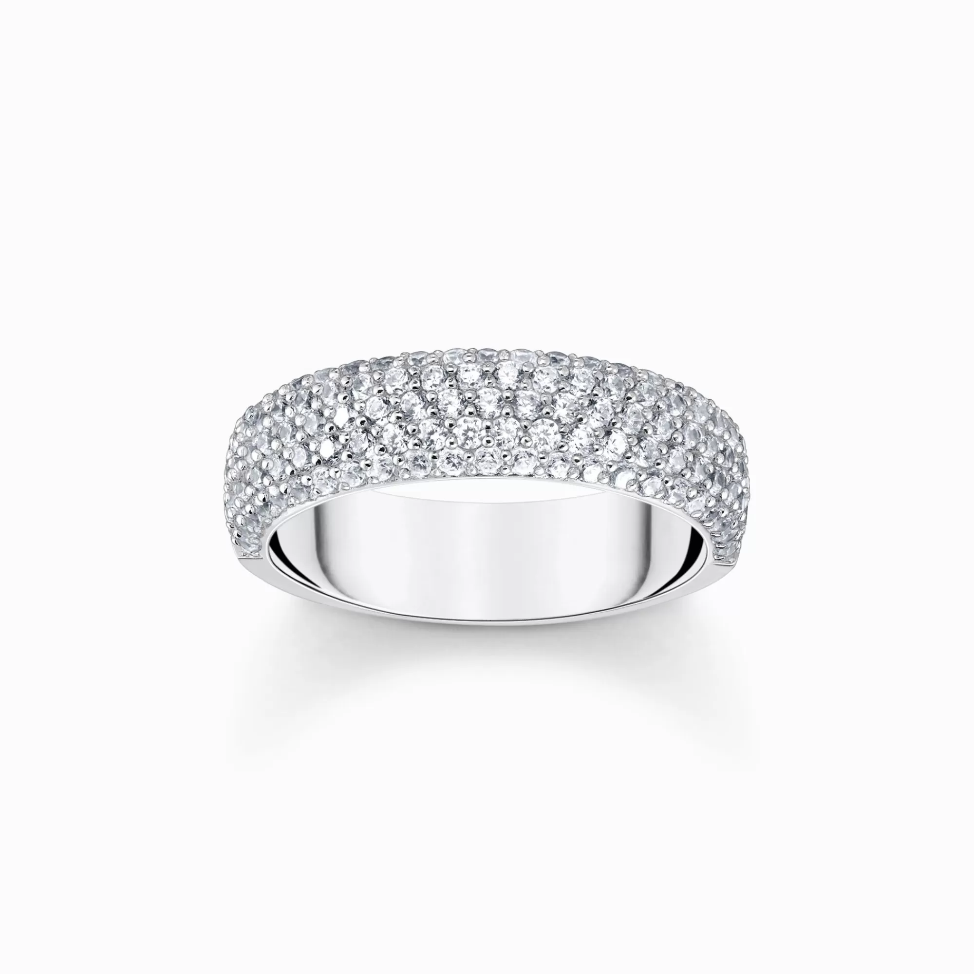 Fashion Anillo de plata con circonita blanca y grabado Mujer Anillos | Plata 925