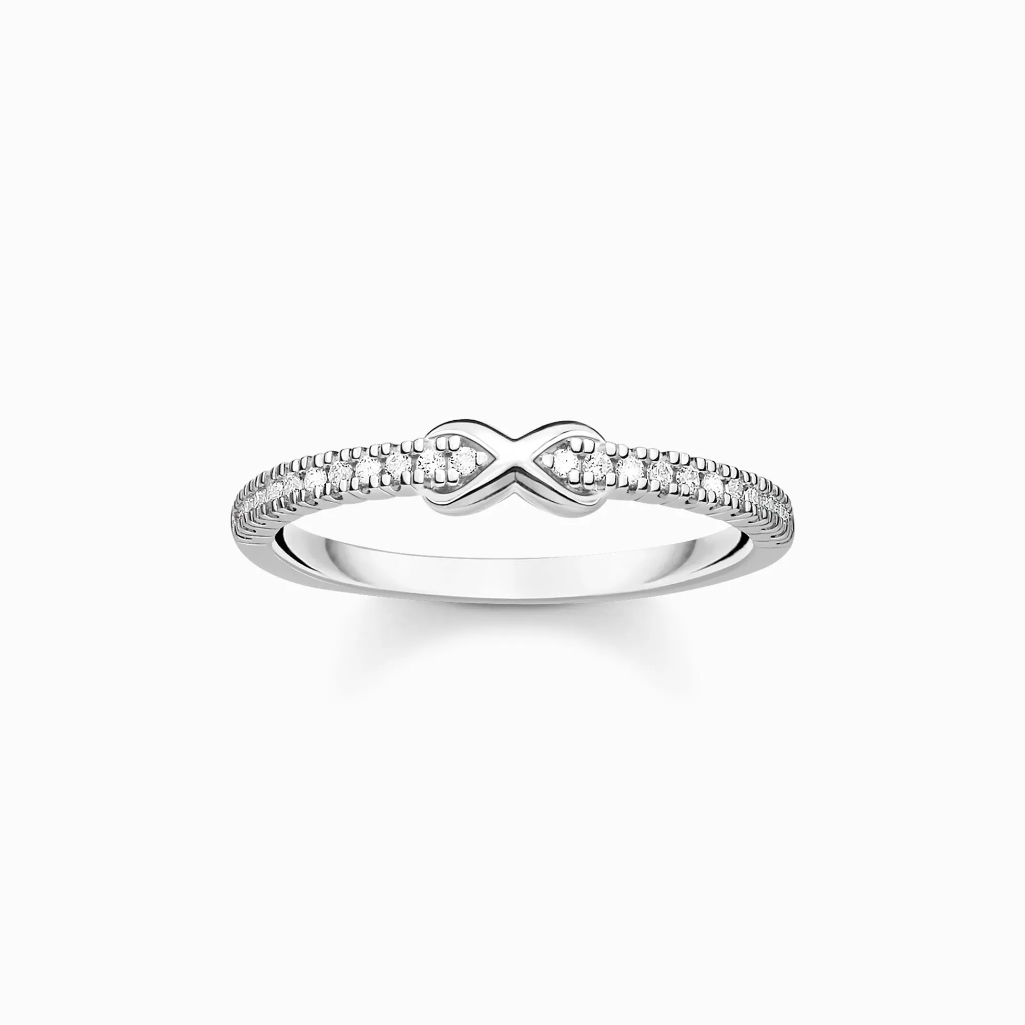 Best Anillo infinita con piedras blancas plata Mujer Anillos | Plata 925