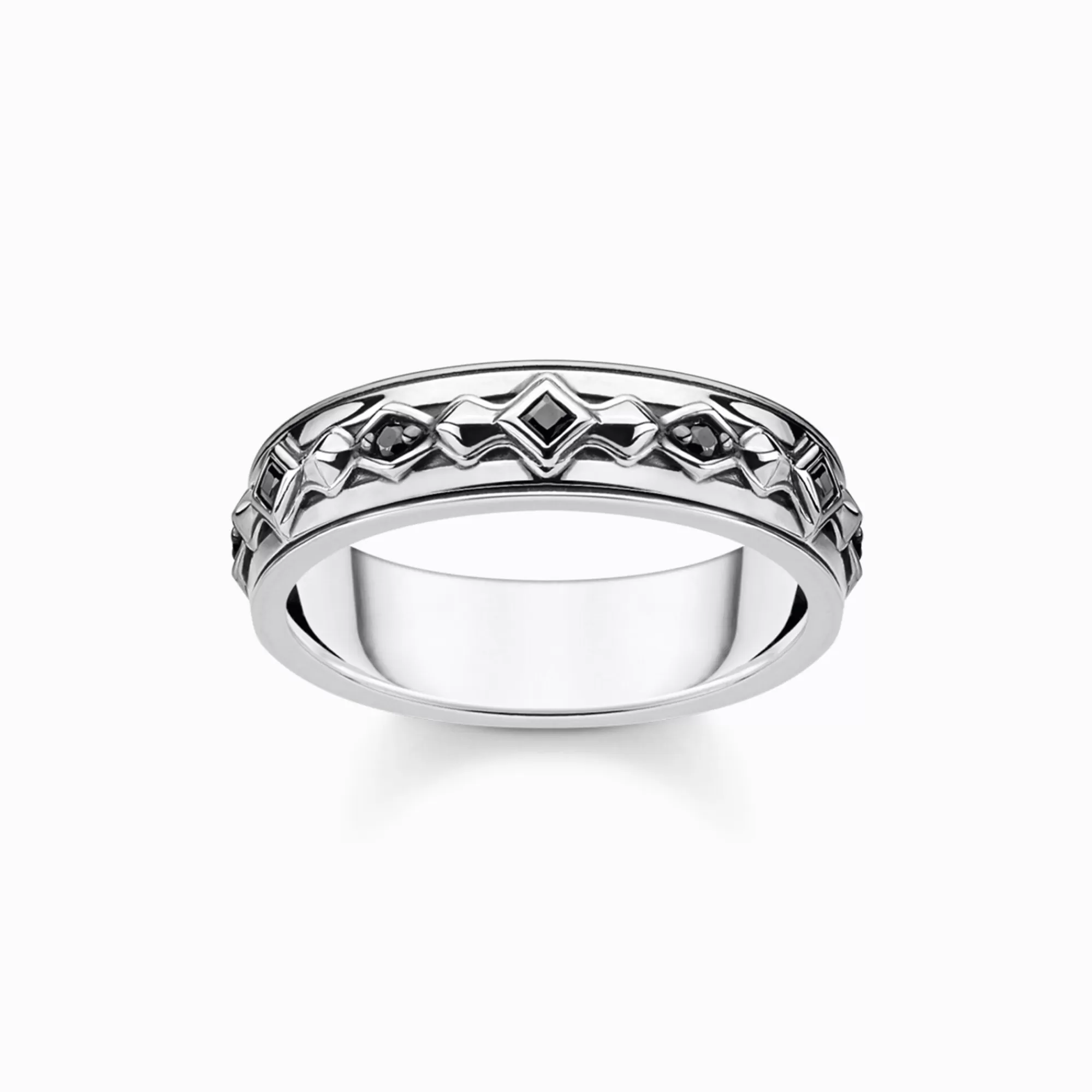 Sale Anillo piedras negras plata Mujer Anillos | Anillos