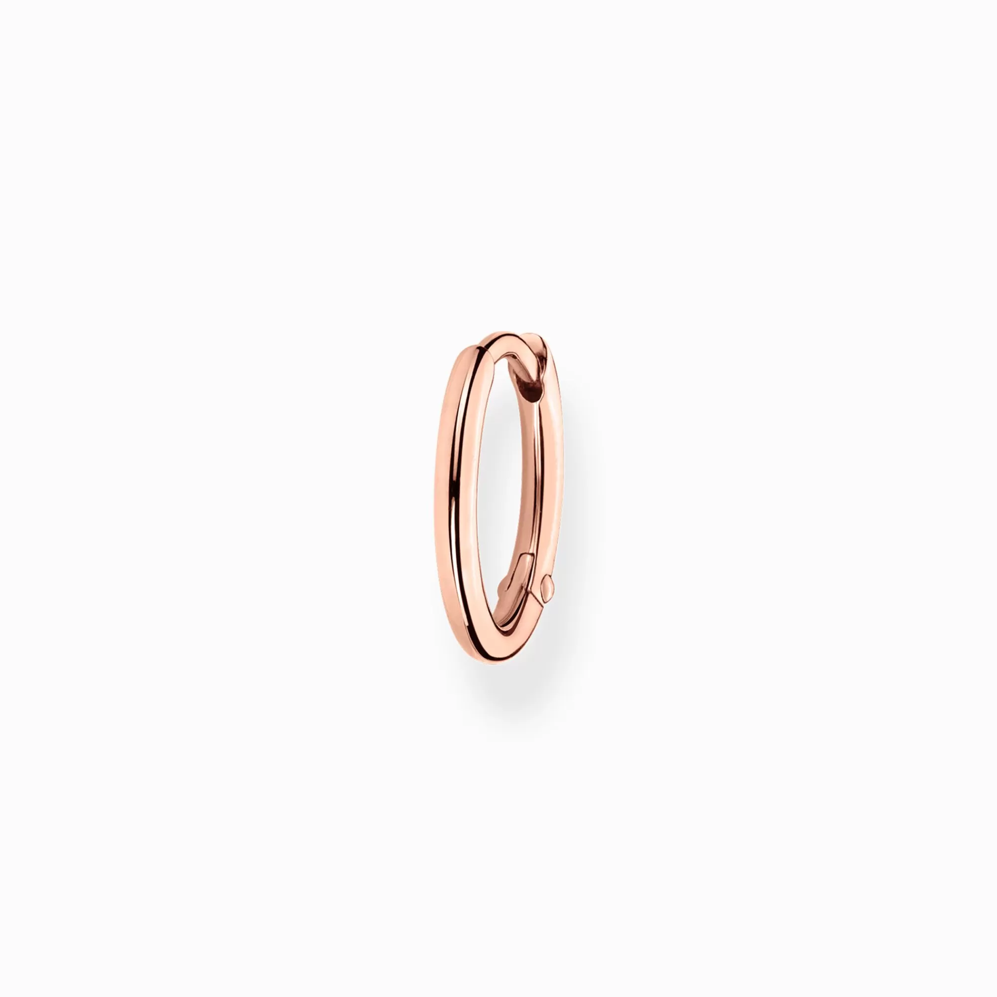 Online Aro clásica oro rosado Mujer Aros | Baño De Oro Rosa De 18 Quilates - Plata 925