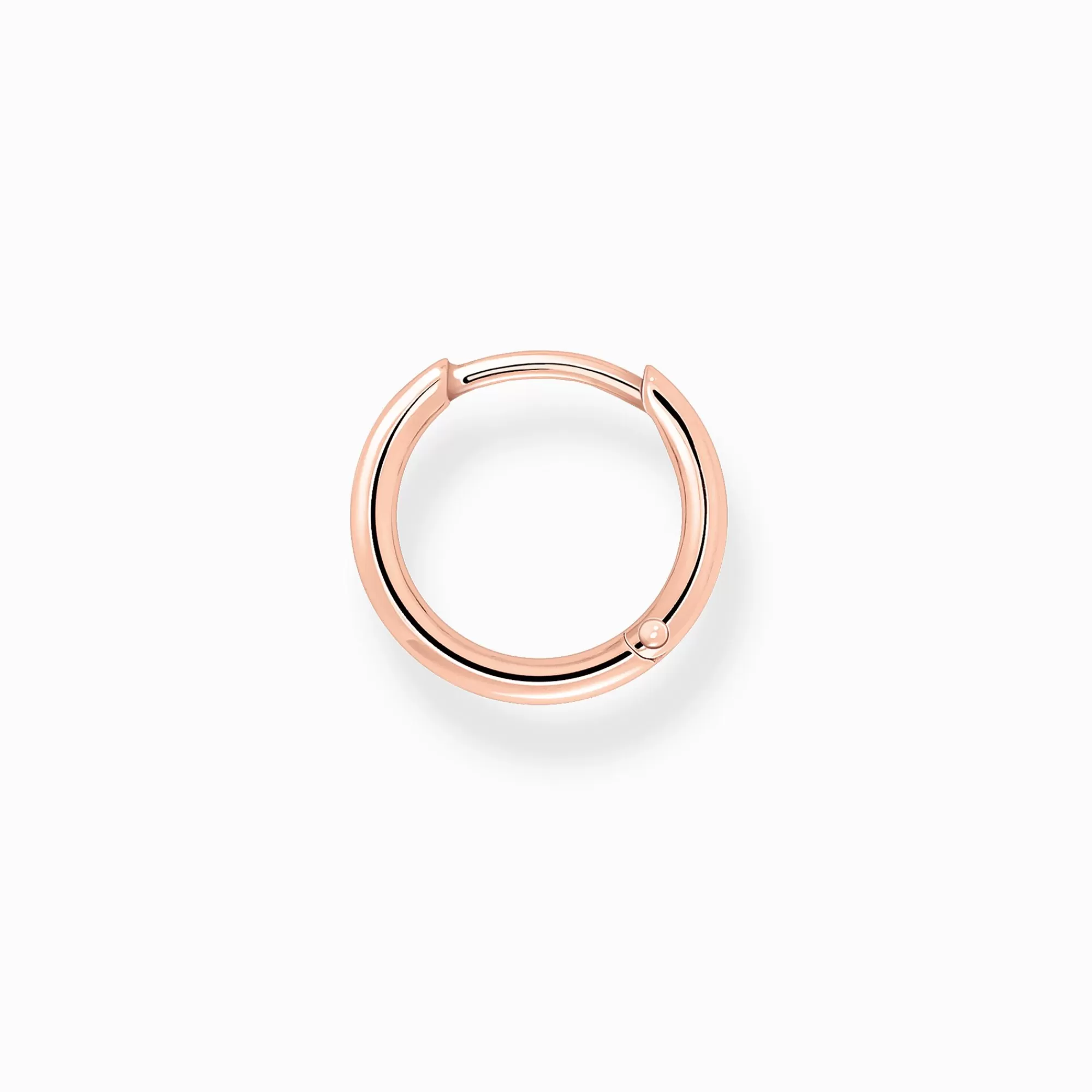 Online Aro clásica oro rosado Mujer Aros | Baño De Oro Rosa De 18 Quilates - Plata 925