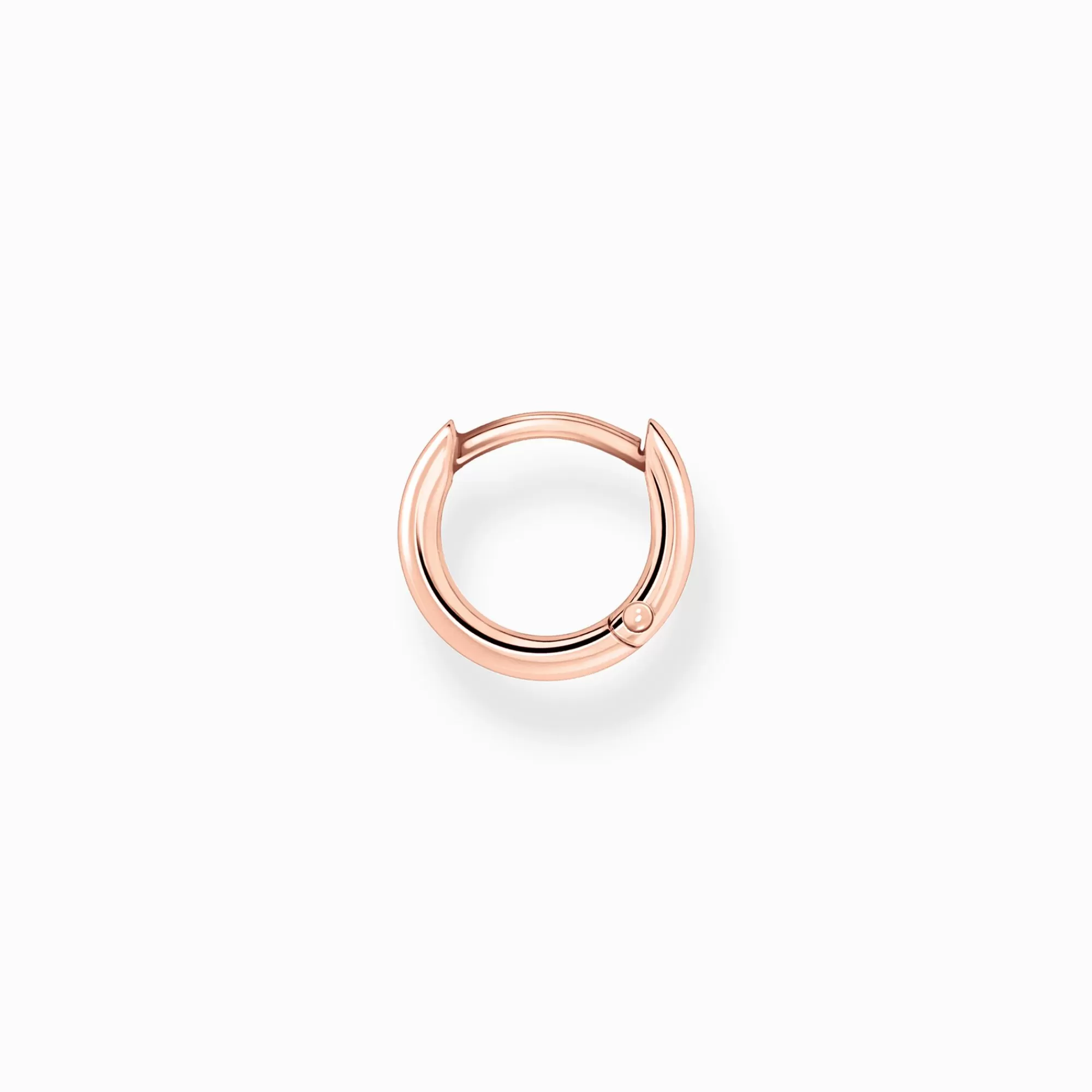 Fashion Aro clásica oro rosado Mujer Aros | Baño De Oro Rosa De 18 Quilates - Plata 925