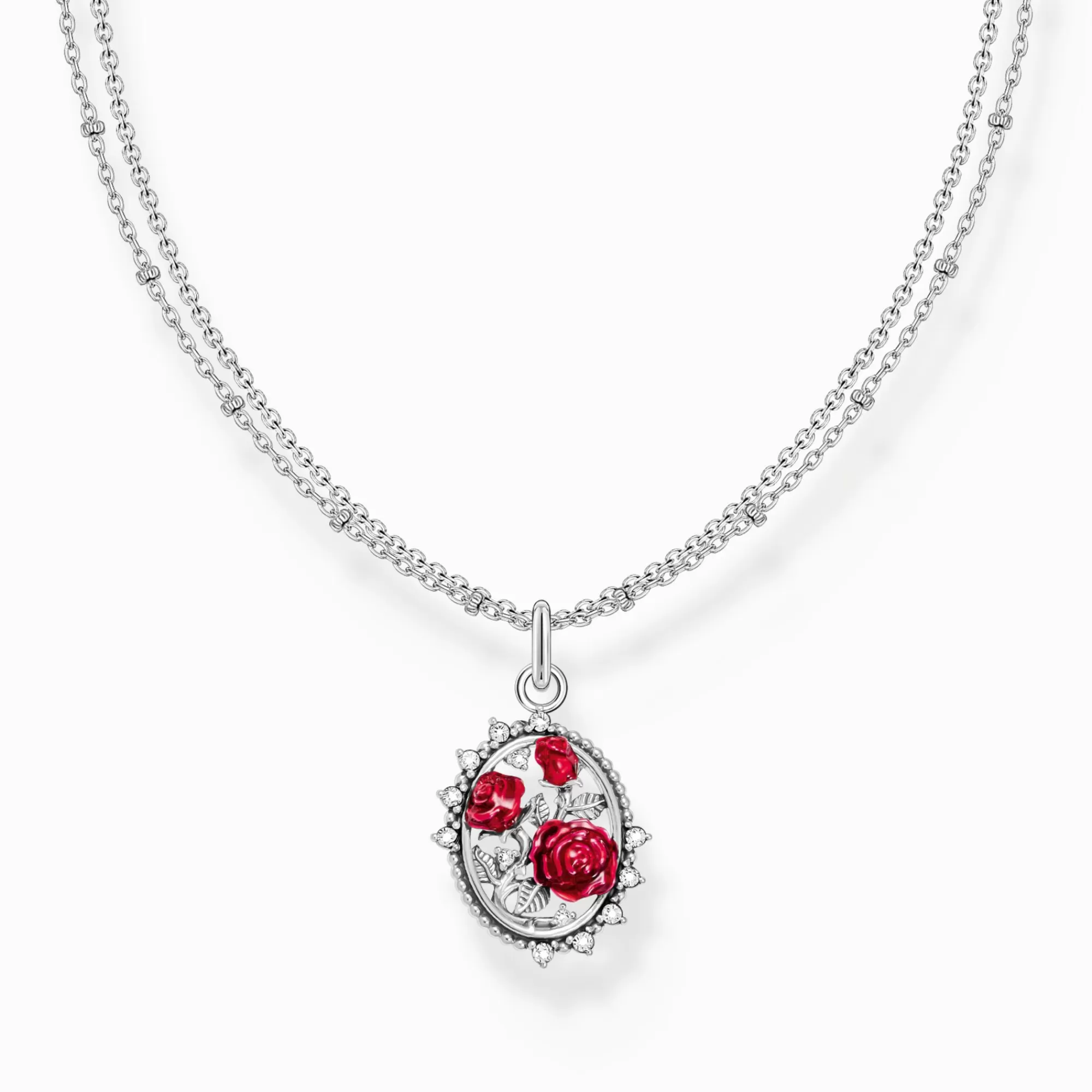 Hot Cadena con Colgante Roses Romance plata Mujer Cadenas | Plata 925