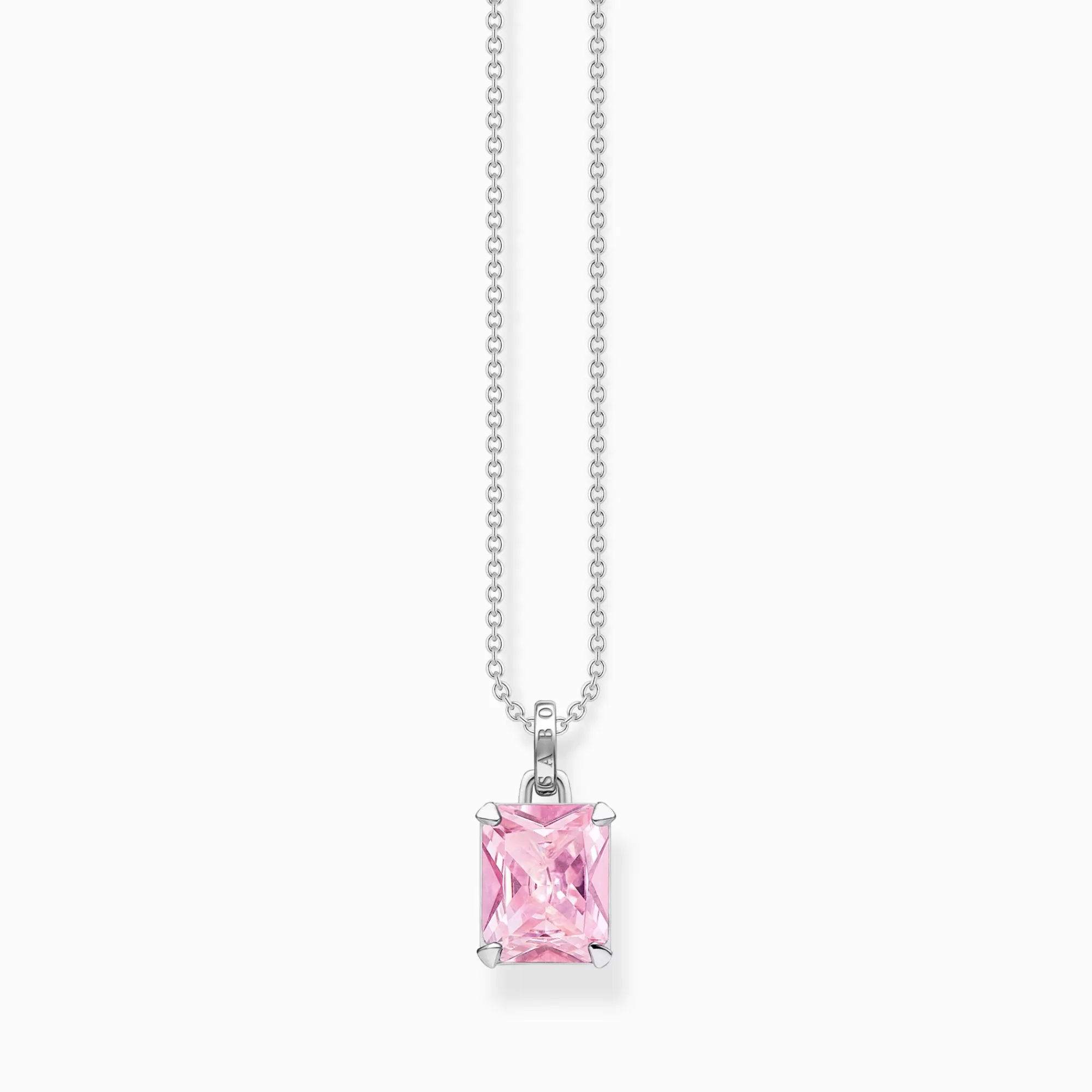 Cheap Cadena con piedra rosa plata Mujer Cadenas | Plata 925