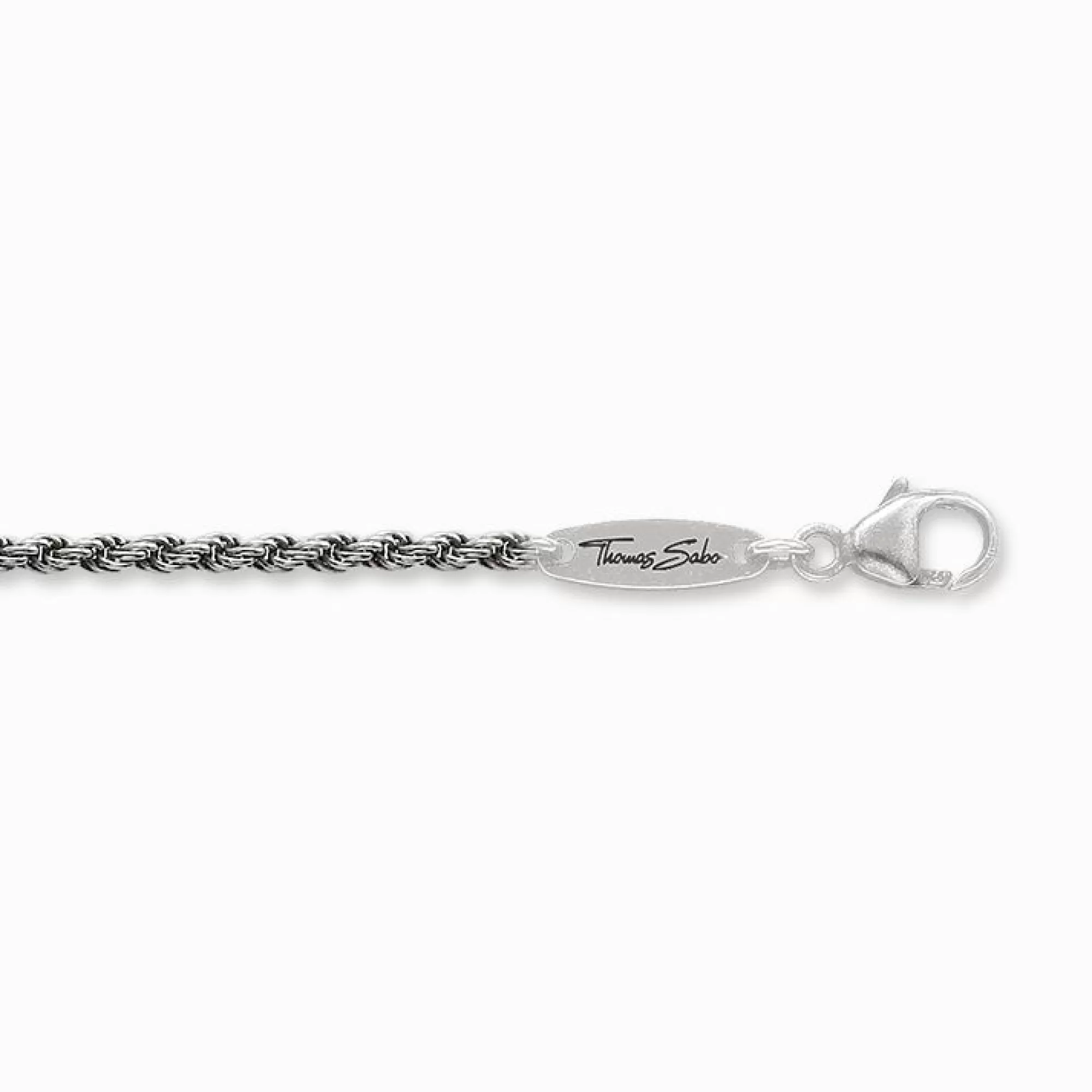 Shop Cadena cordel ennegrecida Grosor 1,3 mm Mujer Cadenas