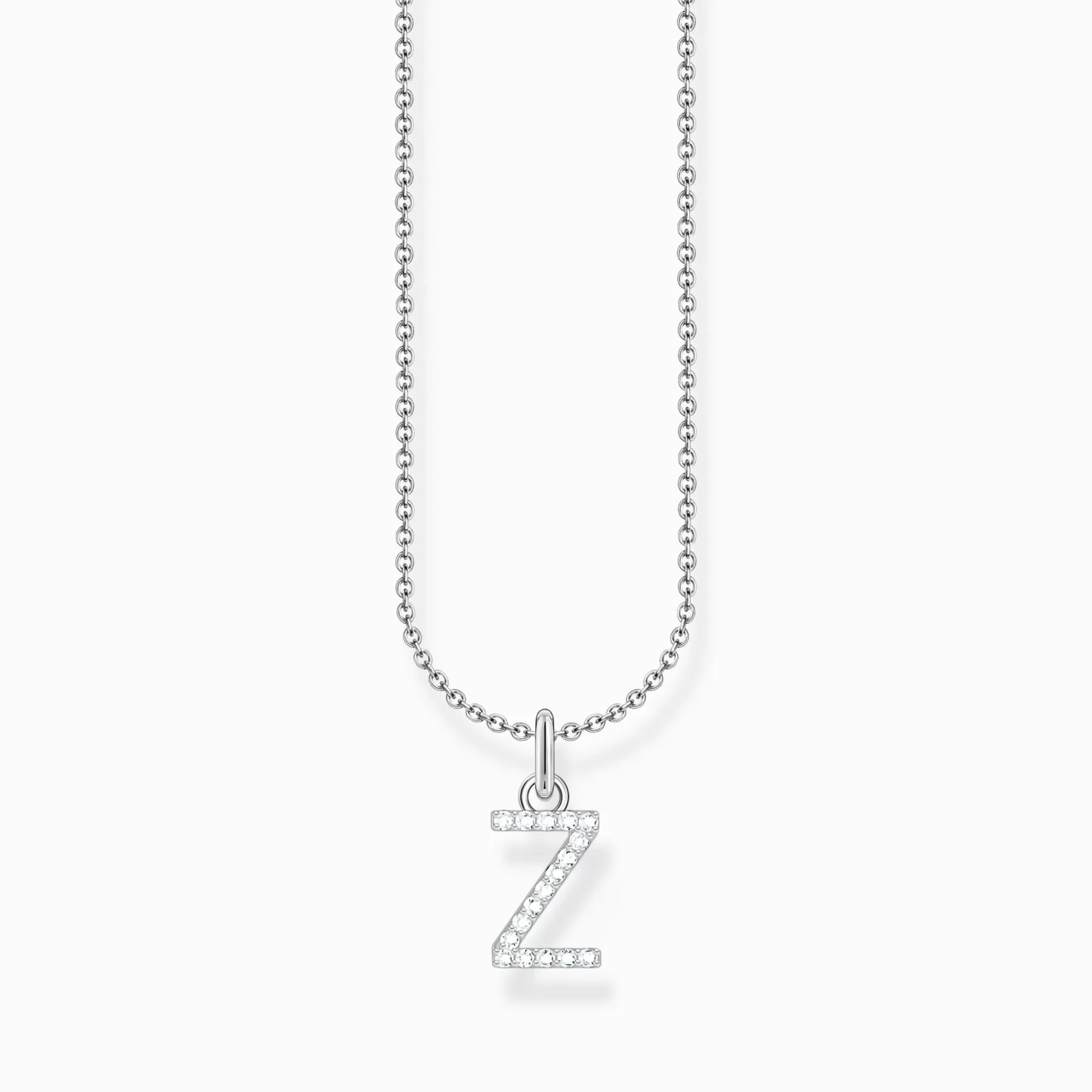 Discount Cadena de plata con colgante de letra Z Mujer Cadenas