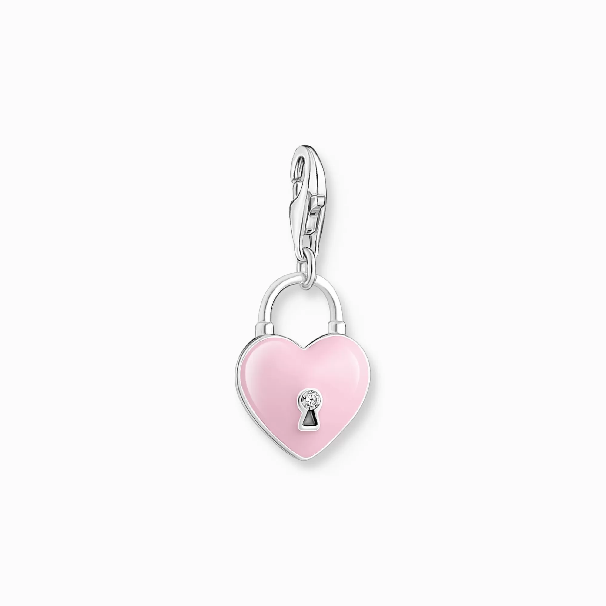 Cheap Charm de candado rosa en forma de corazón de plata Mujer Charms | Charms