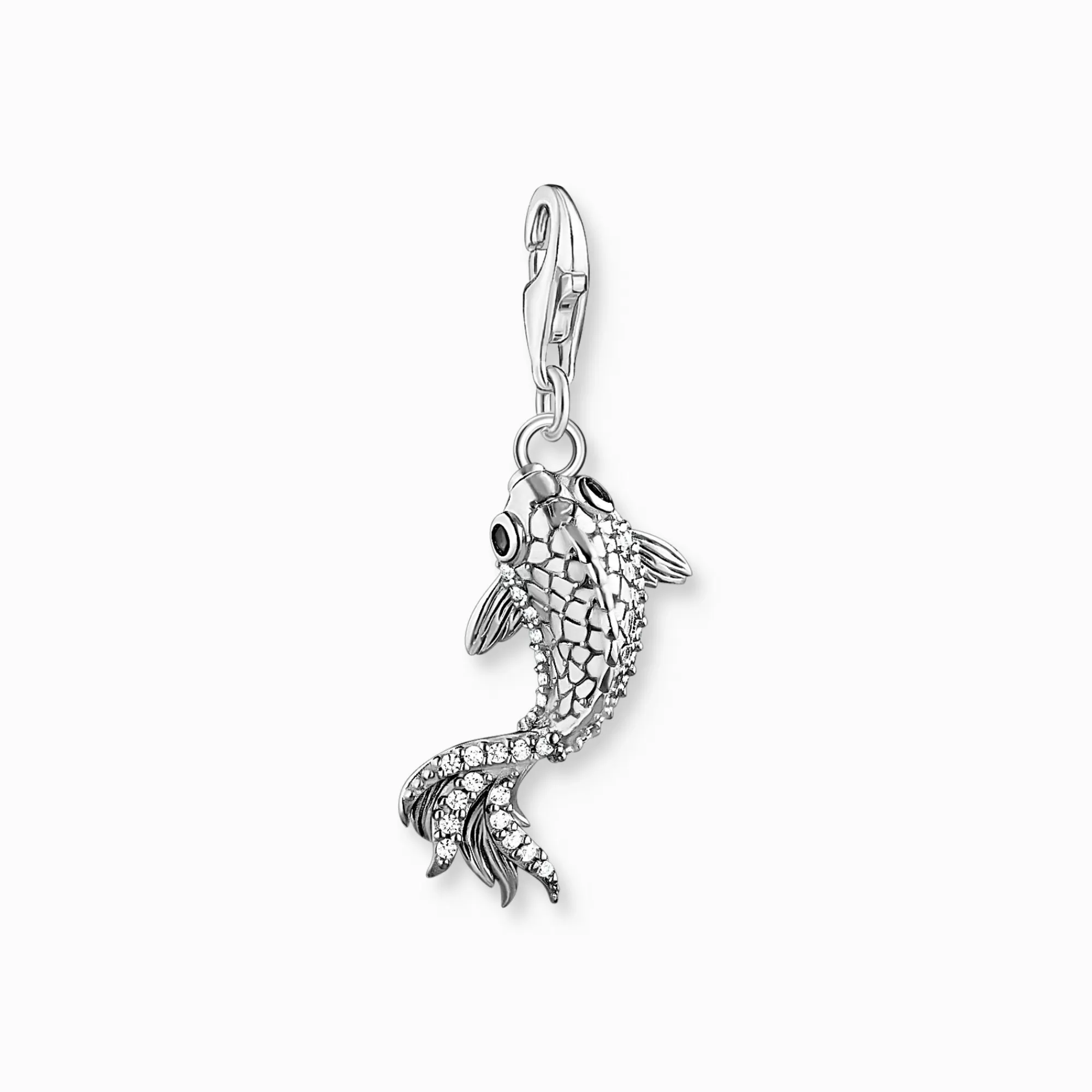 Clearance Charm de koi con circonitas plata Mujer Charms | Charms