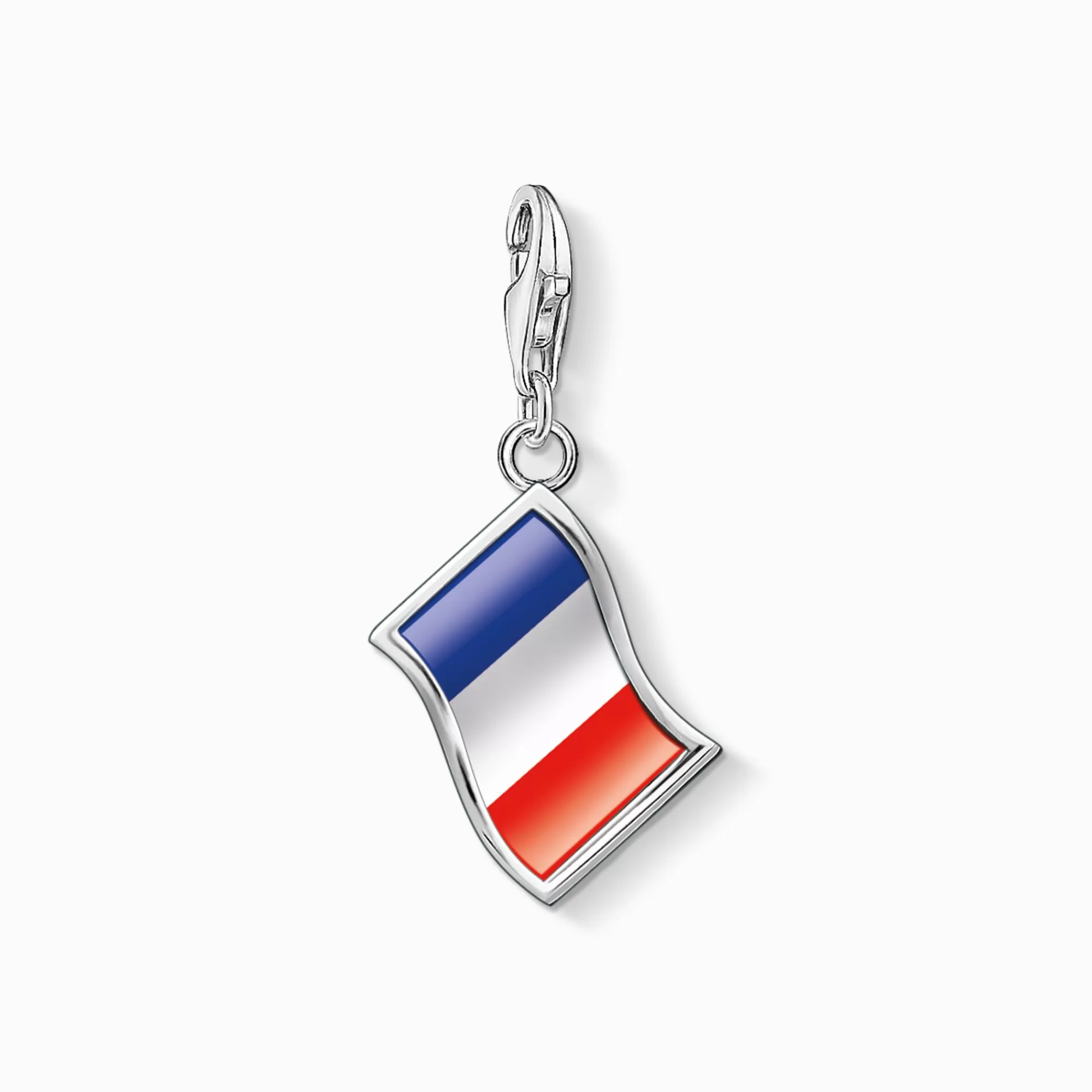 New Charm de la bandera francesa de plata Mujer Charms | Charms