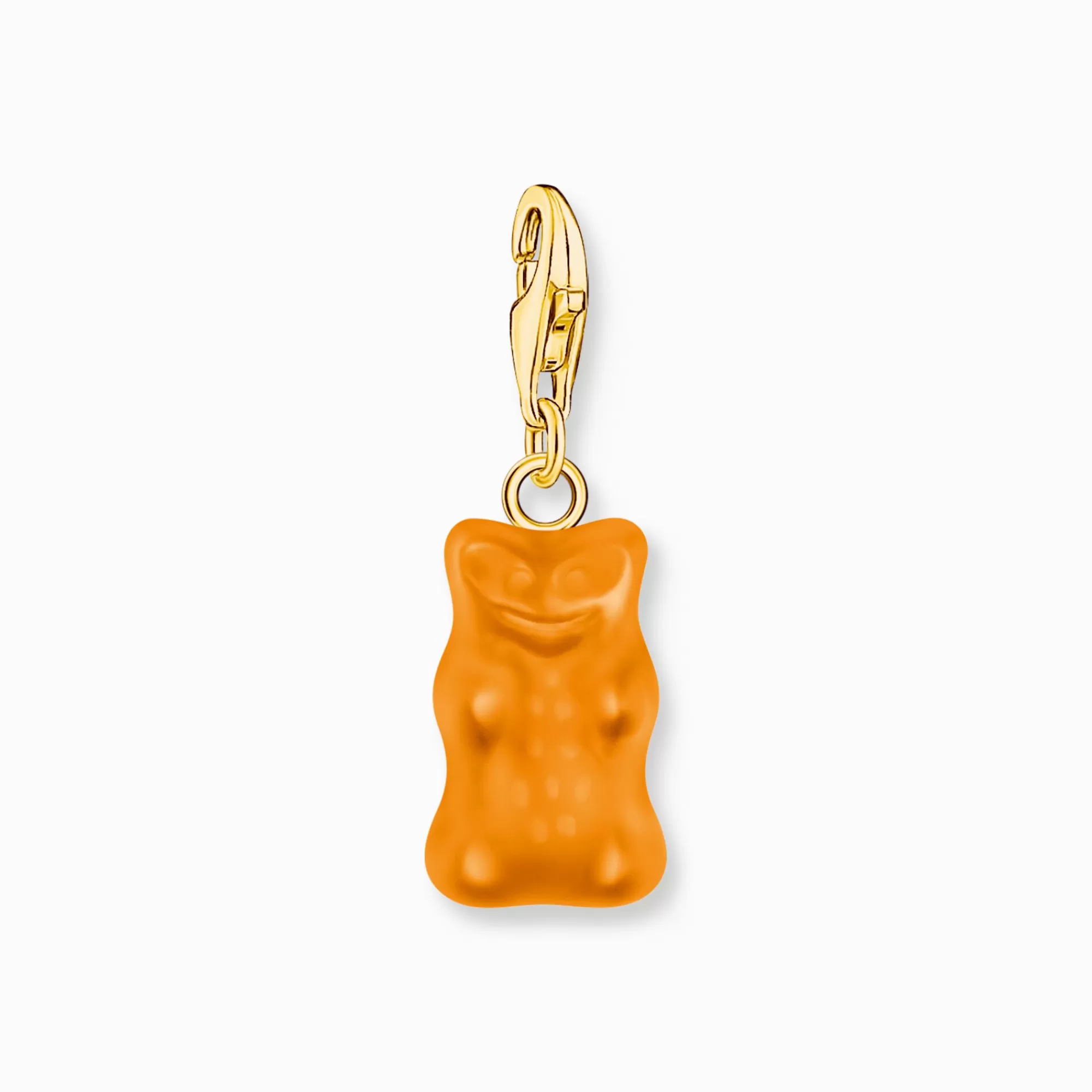 New Charm de Osito de Oro naranja con baño de oro Mujer Charms | Charms