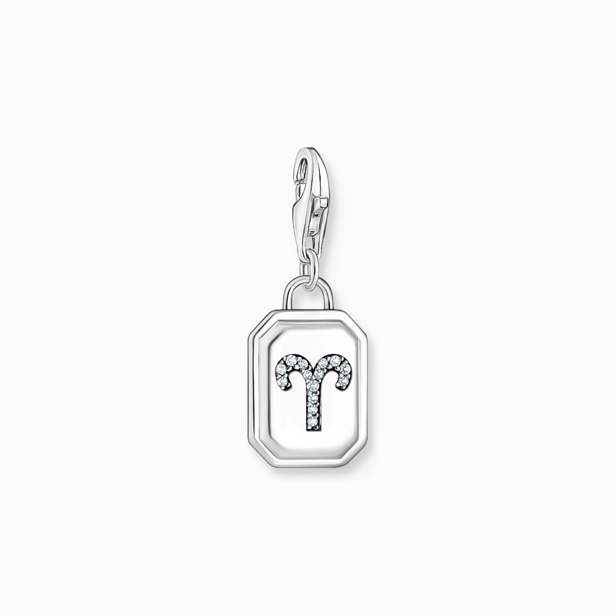 Shop Charm de plata con el signo del Zodiaco Aries con piedras Mujer Charms | Charms