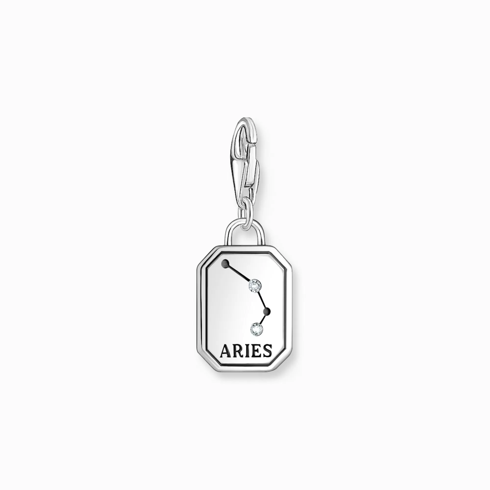Shop Charm de plata con el signo del Zodiaco Aries con piedras Mujer Charms | Charms