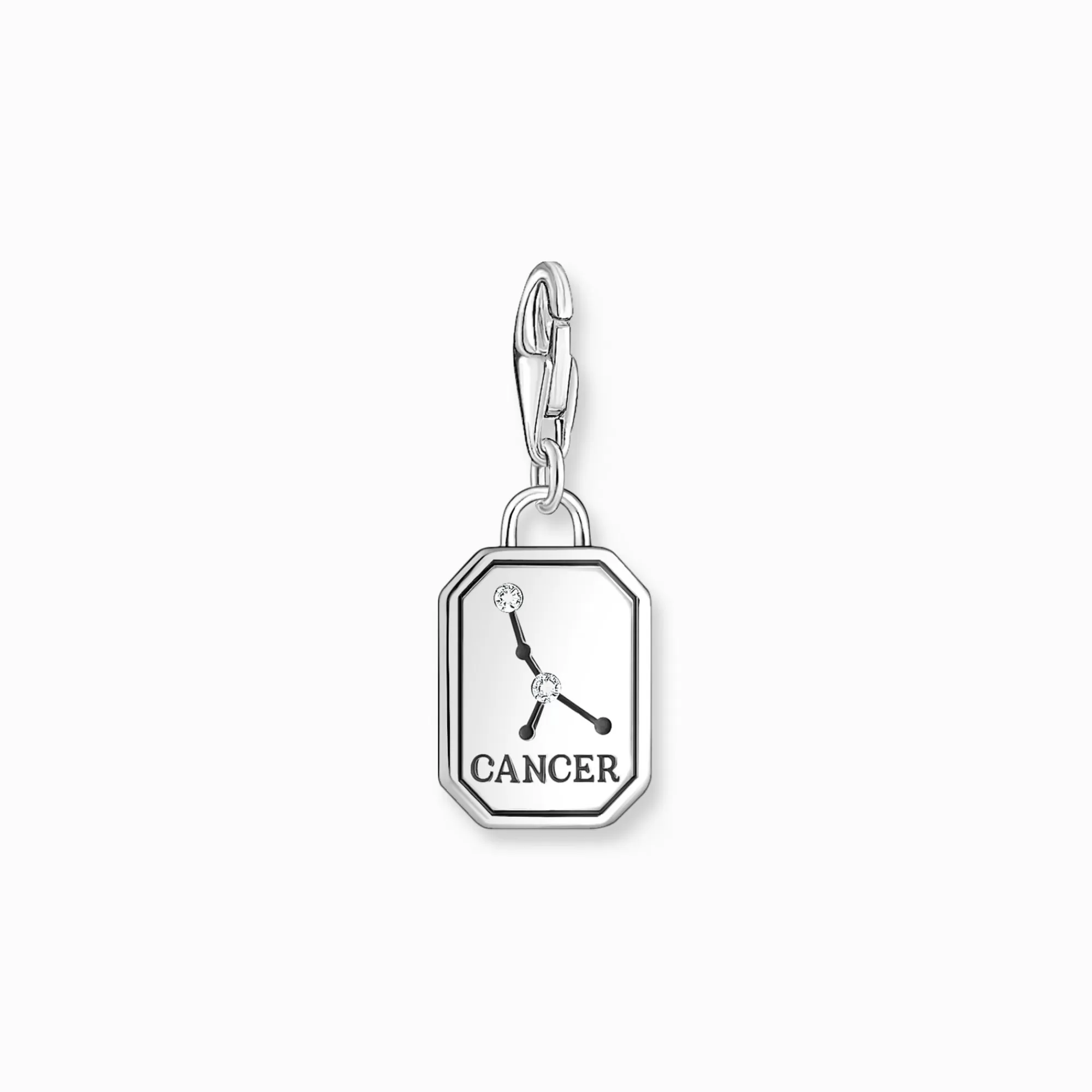 Flash Sale Charm de plata con el signo del Zodiaco Cáncer con piedras Mujer Charms | Charms