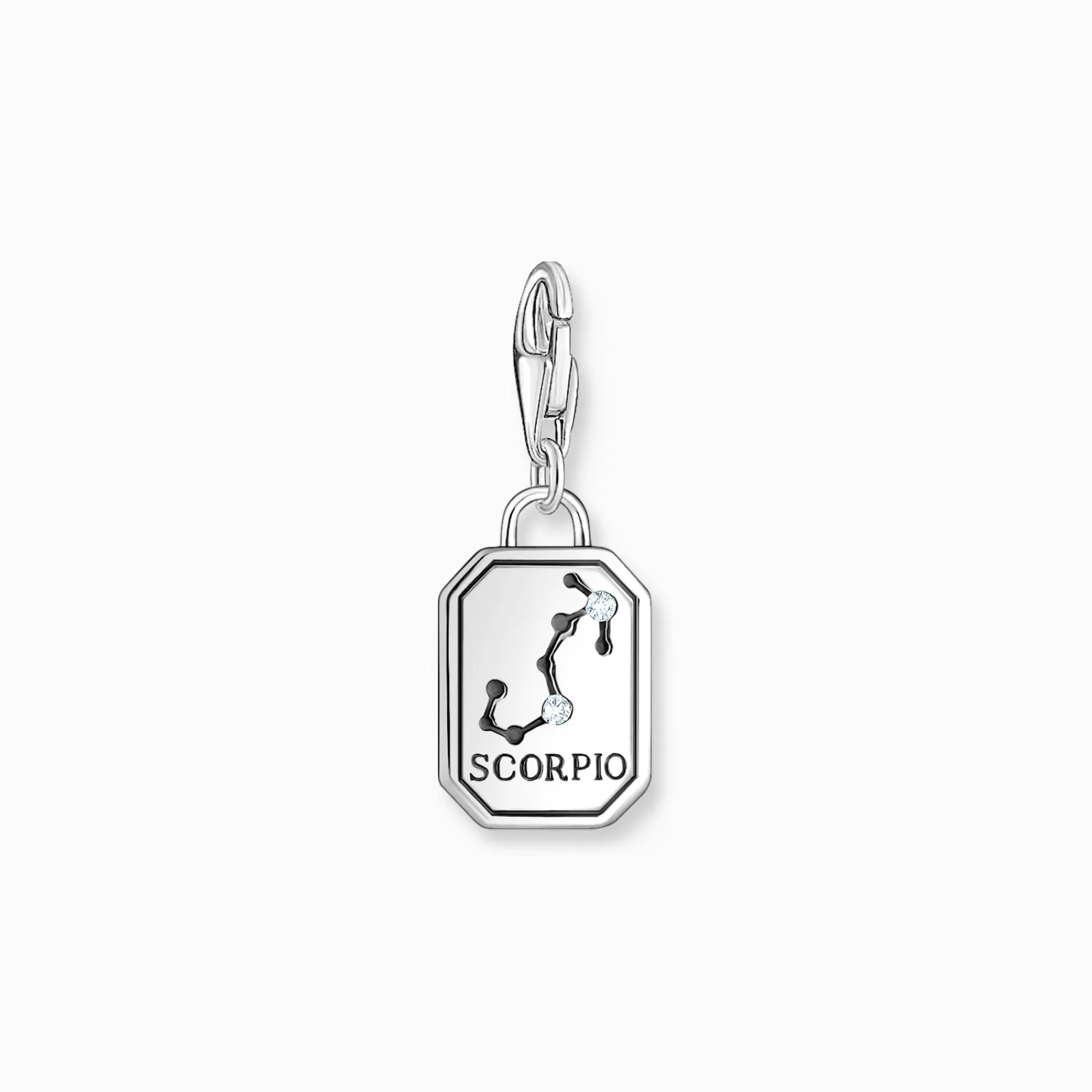 Cheap Charm de plata con el signo del Zodiaco Escorpio con piedras Mujer Charms | Charms
