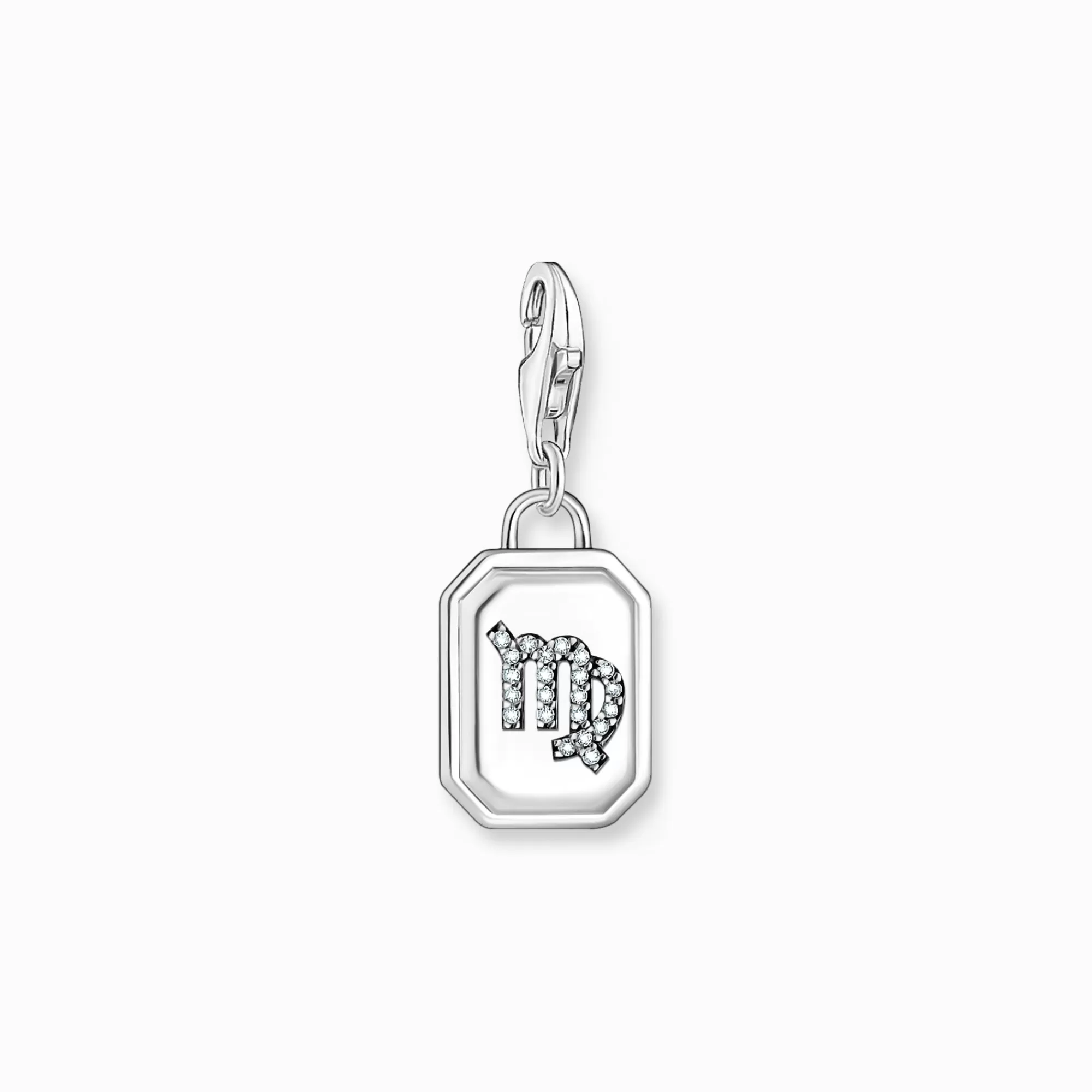 Flash Sale Charm de plata del signo del Zodiaco Virgo con piedras Mujer Charms | Charms