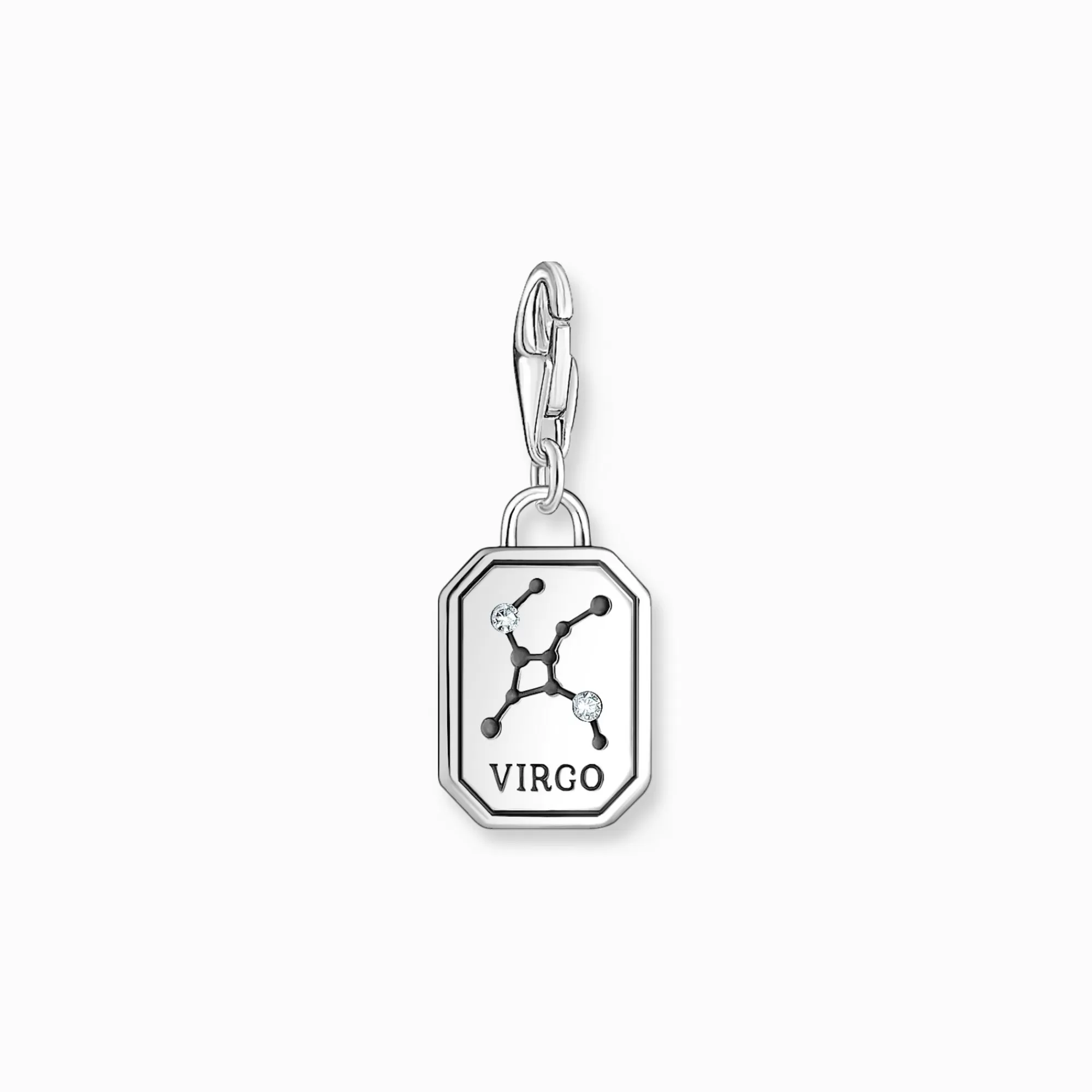 Flash Sale Charm de plata del signo del Zodiaco Virgo con piedras Mujer Charms | Charms