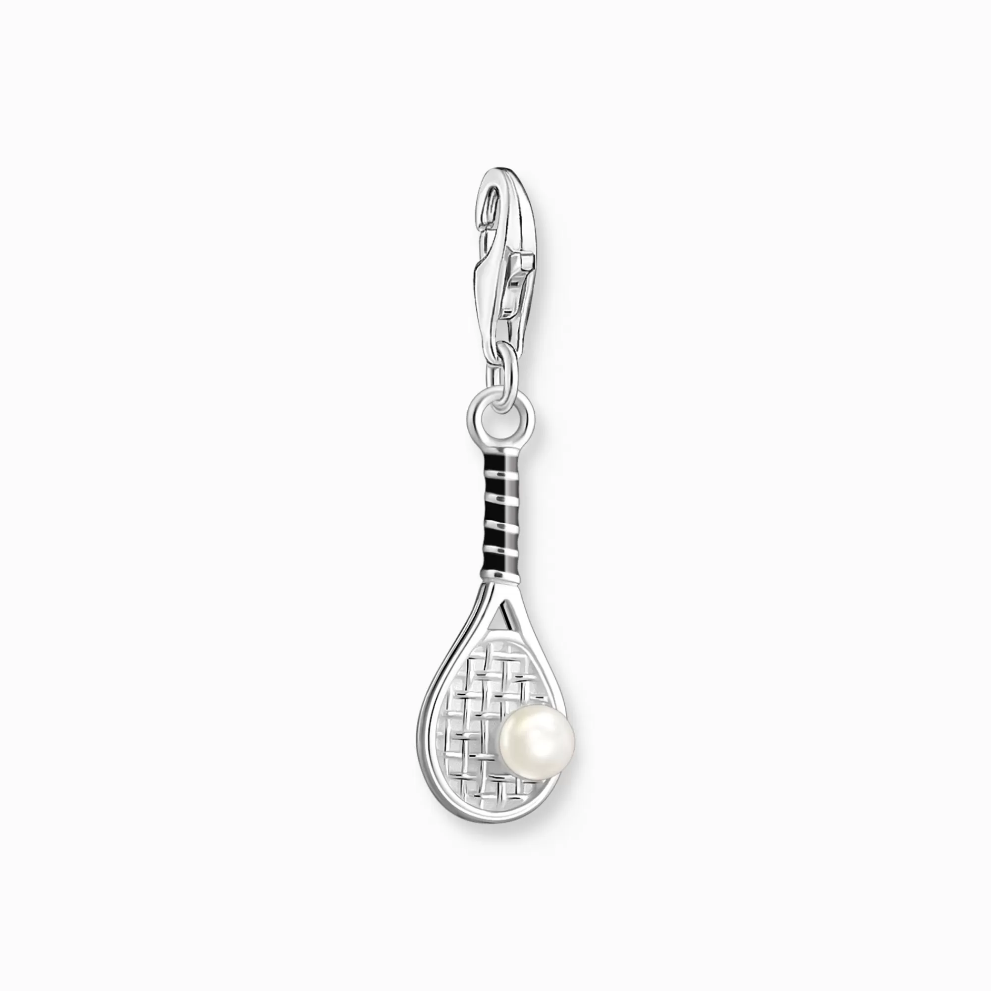Discount Charm de plata en forma de raqueta de tenis con perla Mujer Charms | Charms