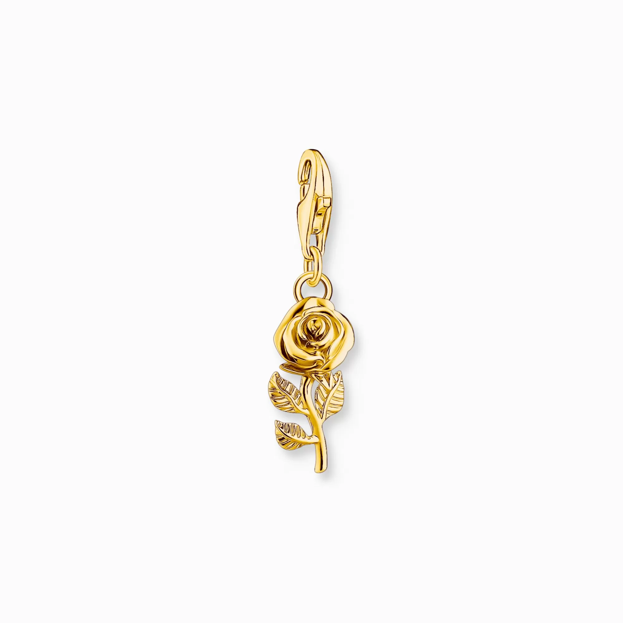 Online Charm de rosa con baño de oro Mujer Charms | Charms