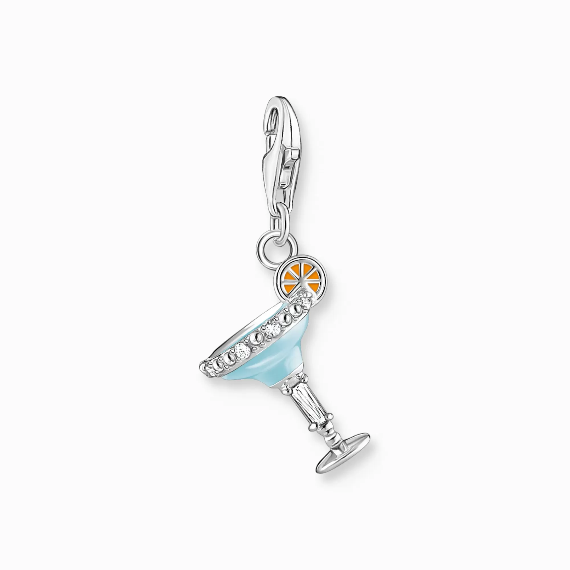 Cheap Colgante Charm copa de cóctel de azul plata Mujer Charms | Charms