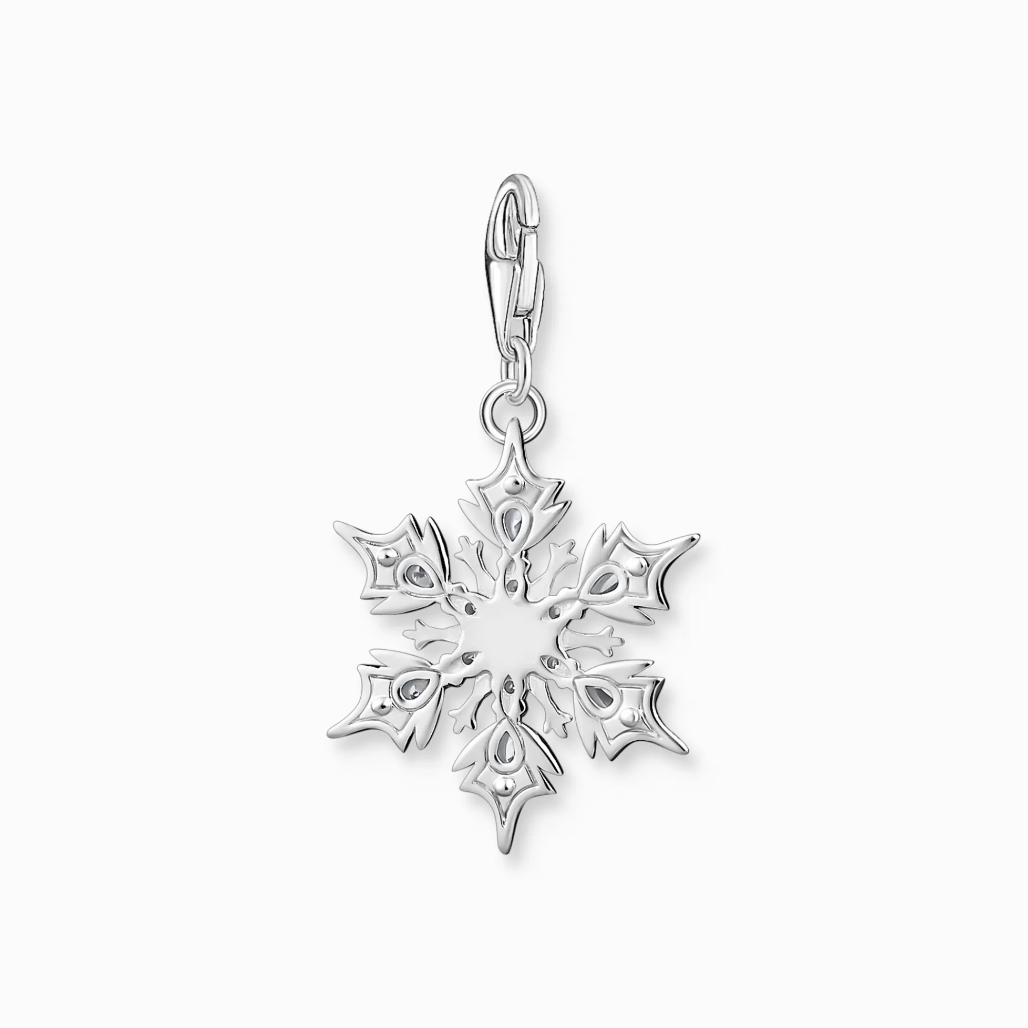 Best Colgante Charm copo de nieve con piedras azules plata Mujer Charms | Charms