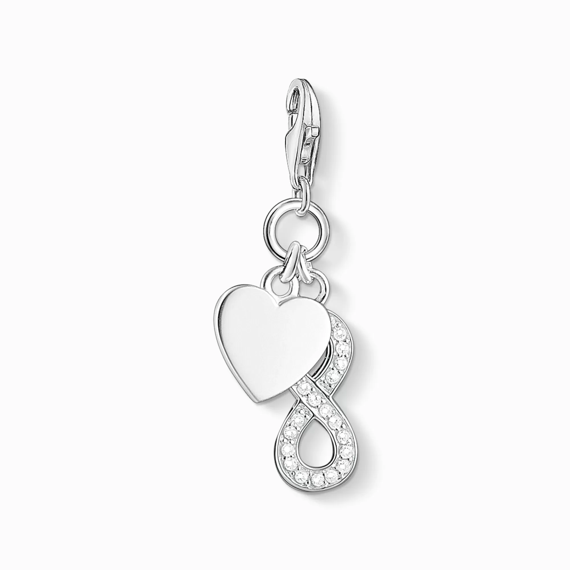 Fashion colgante Charm corazón e infinity Mujer Charms | Charms