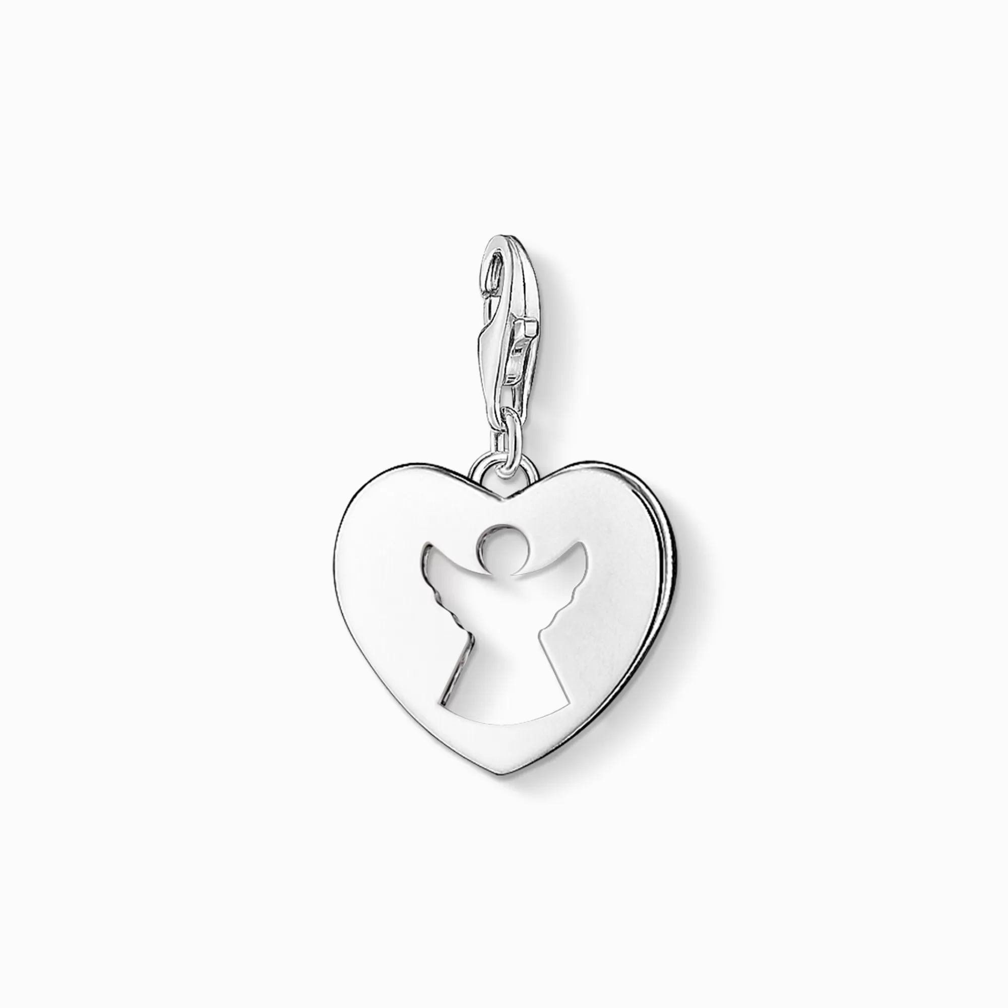 New colgante Charm corazón ángel guarda Mujer Charms | Charms