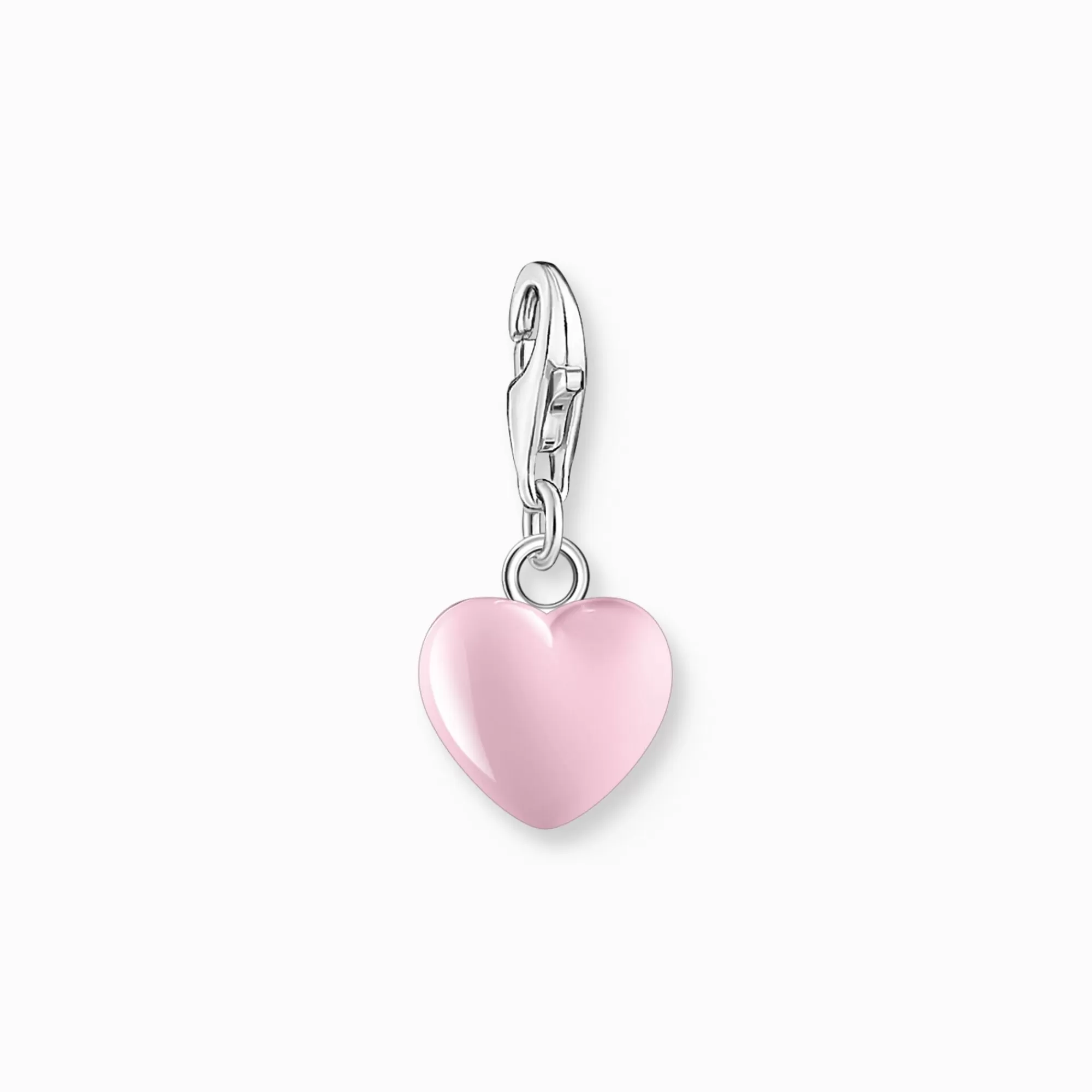 Hot Colgante Charm corazón rosa plata Mujer Charms | Charms