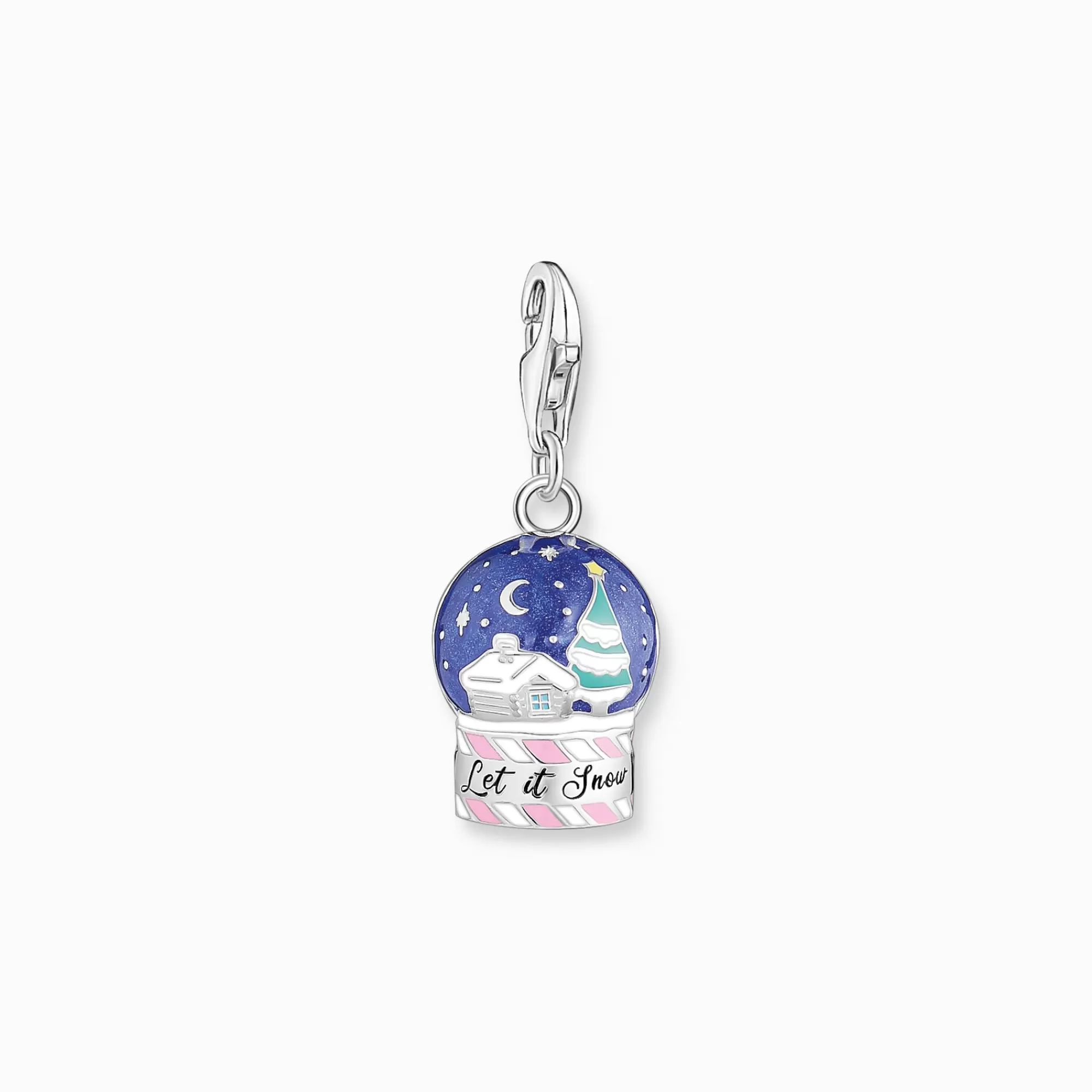 Discount Colgante Charm de bola de nieve detallada de plata Mujer Charms | Charms