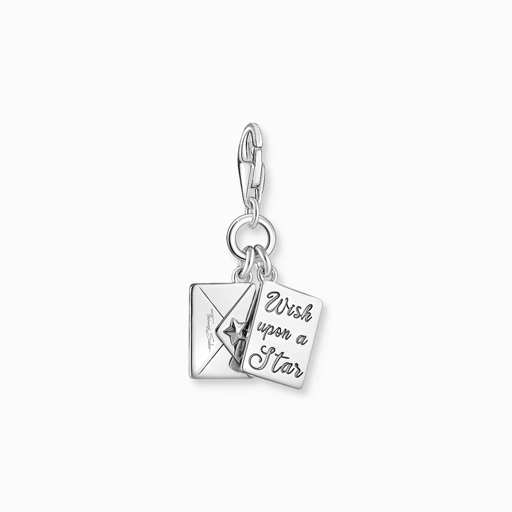 Clearance Colgante Charm de carta con sobre de plata Mujer Charms | Charms