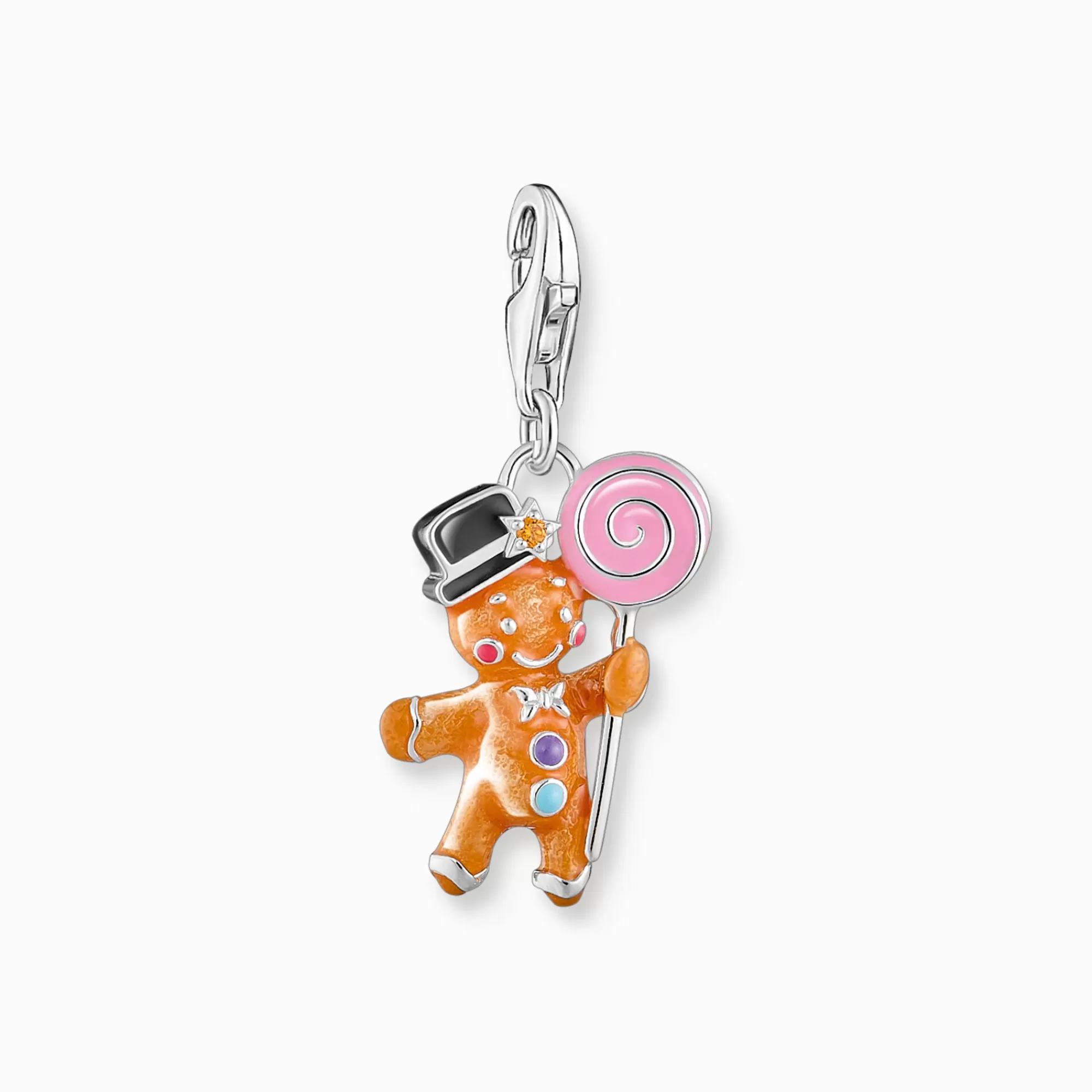 Shop Colgante Charm de hombre de jengibre de plata Mujer Charms | Charms