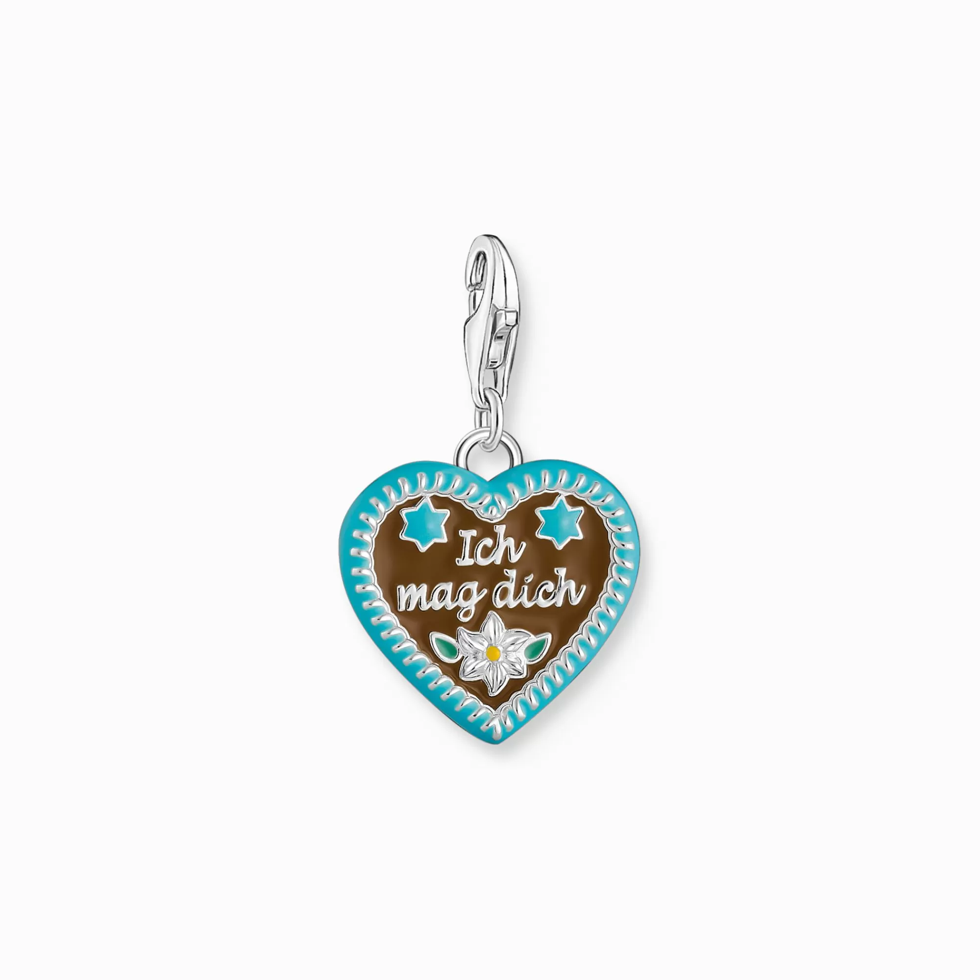 Online Colgante Charm de pan de jengibre color plata Mujer Charms | Charms
