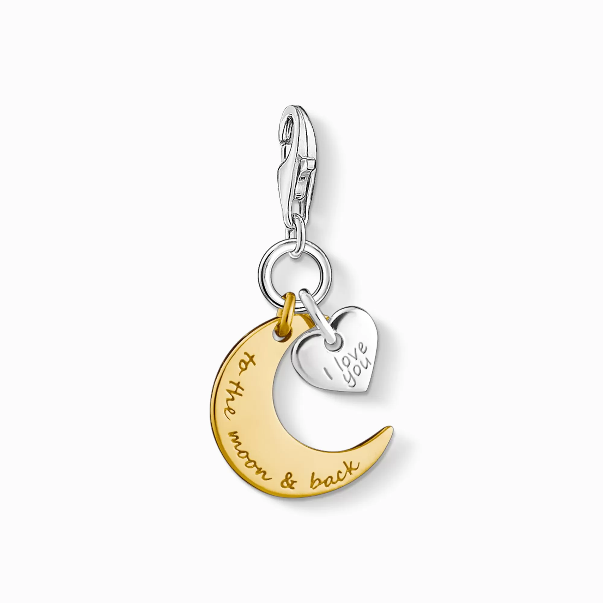 Hot colgante Charm I LOVE YOU TO THE MOON Mujer Charms | Charms