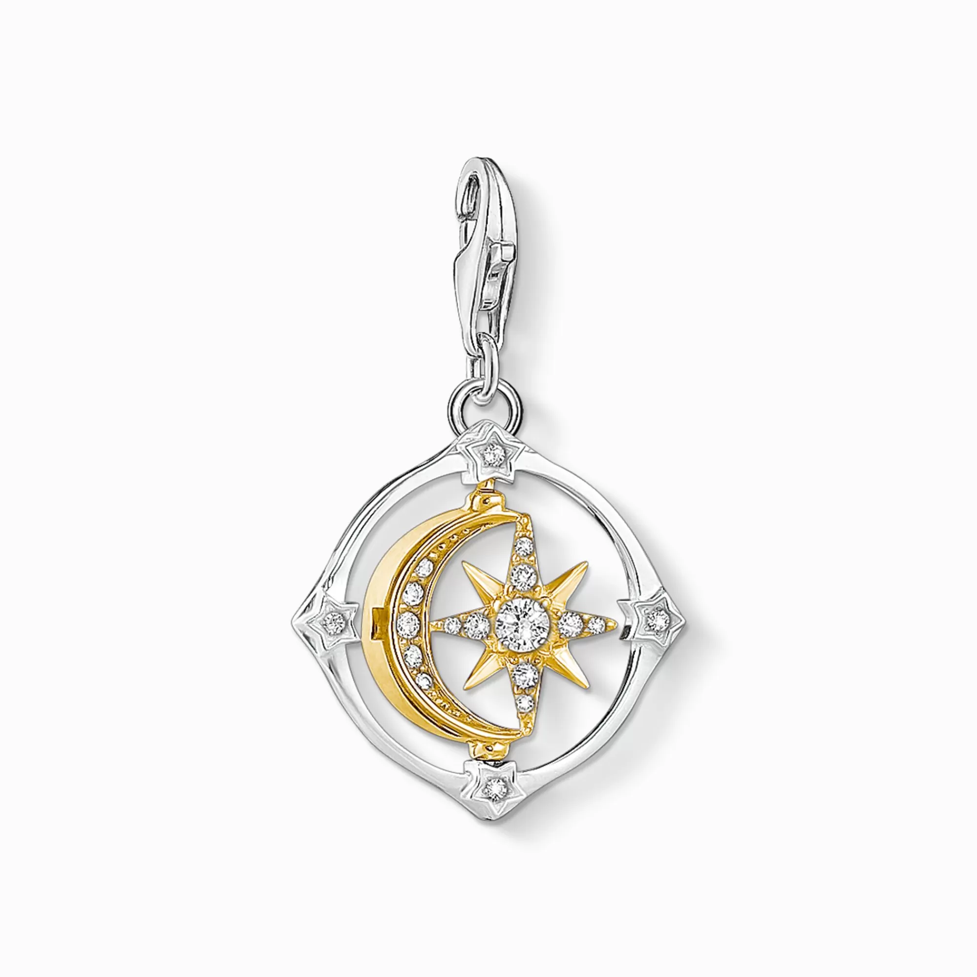 Flash Sale colgante Charm Luna y estrella móvil Mujer Charms | Charms