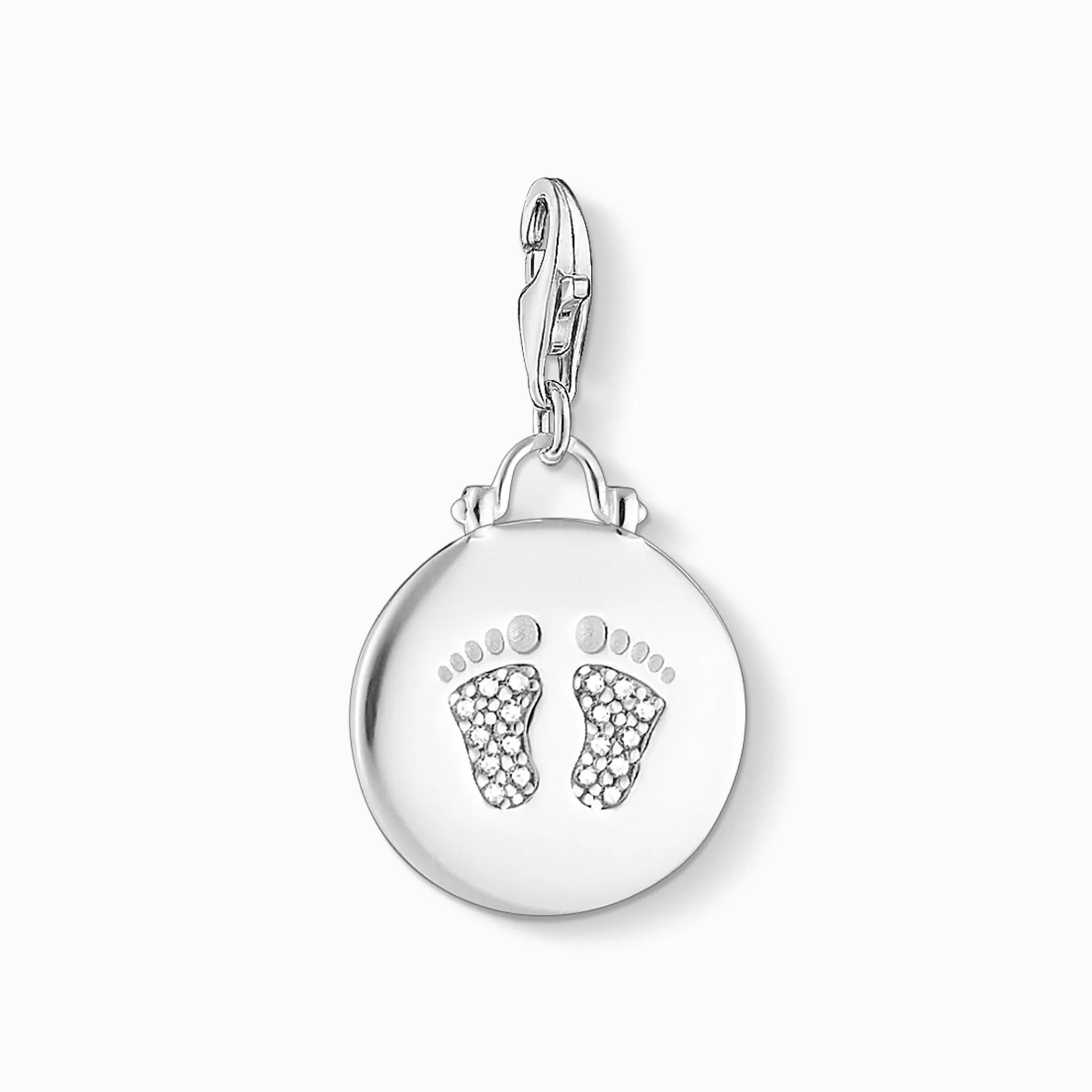 Best Sale colgante Charm medalla huella de bebé Mujer Charms | Charms