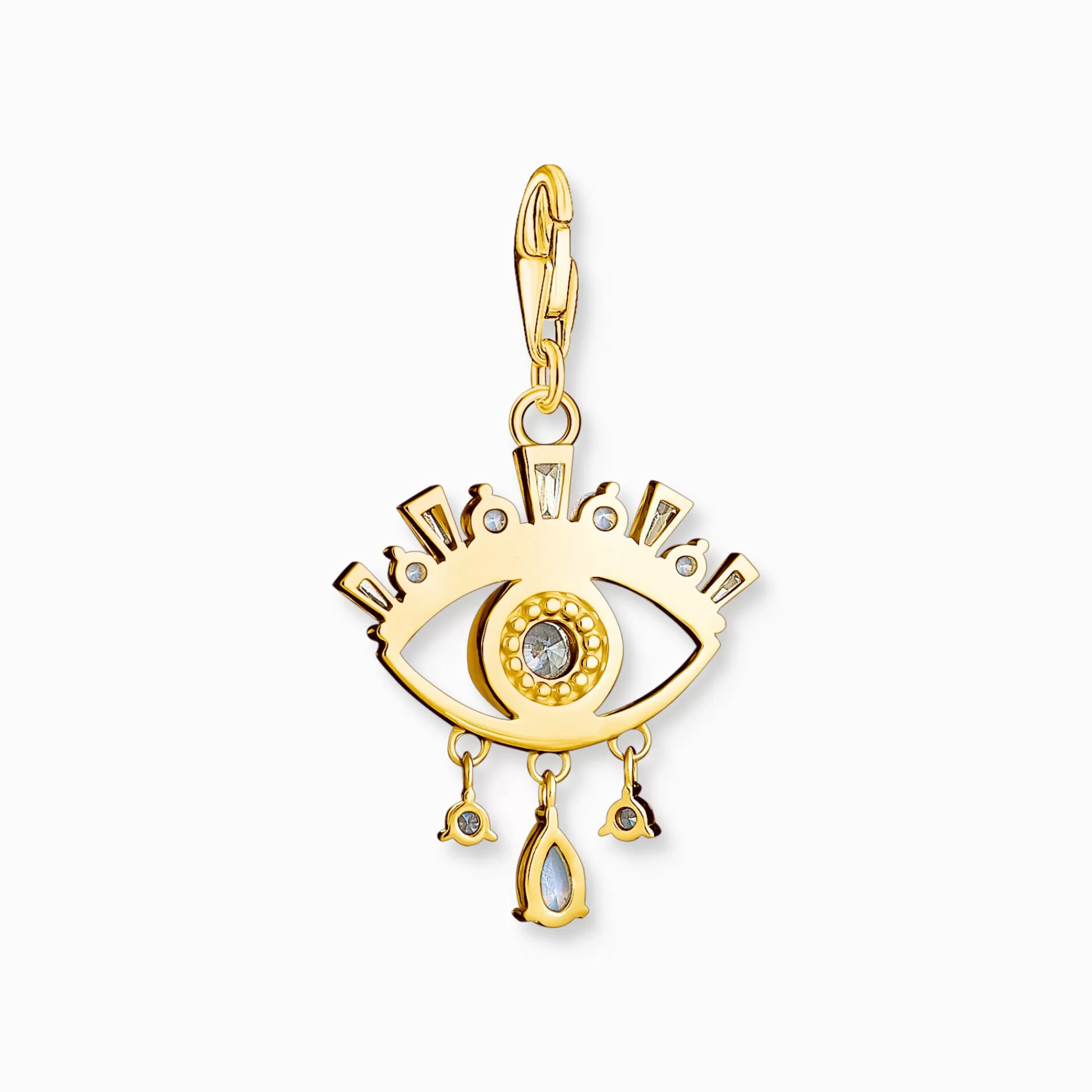 Best Colgante Charm ojo de azul chapado en oro Mujer Charms | Charms