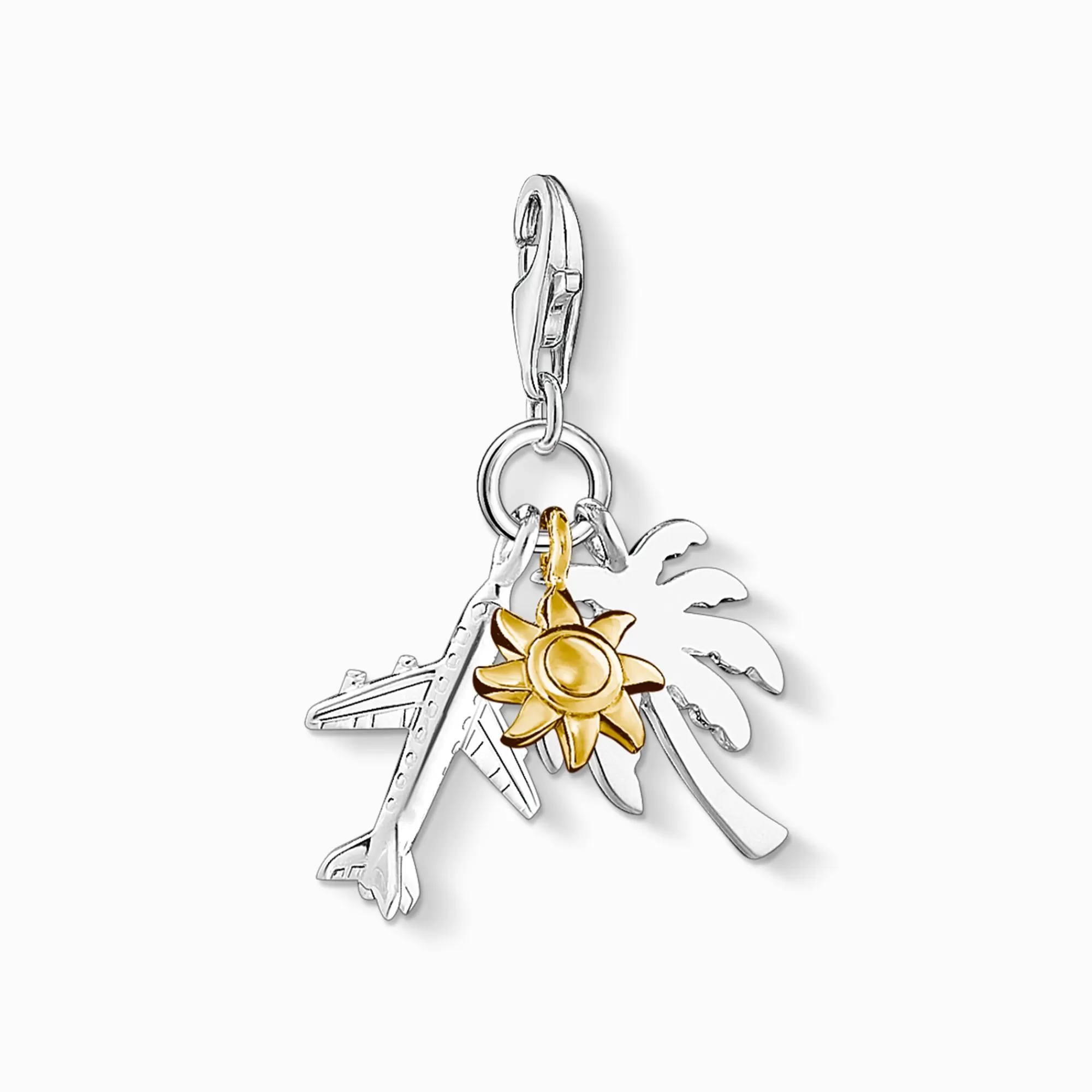 Flash Sale colgante Charm palmera, sol, avión Mujer Charms | Charms