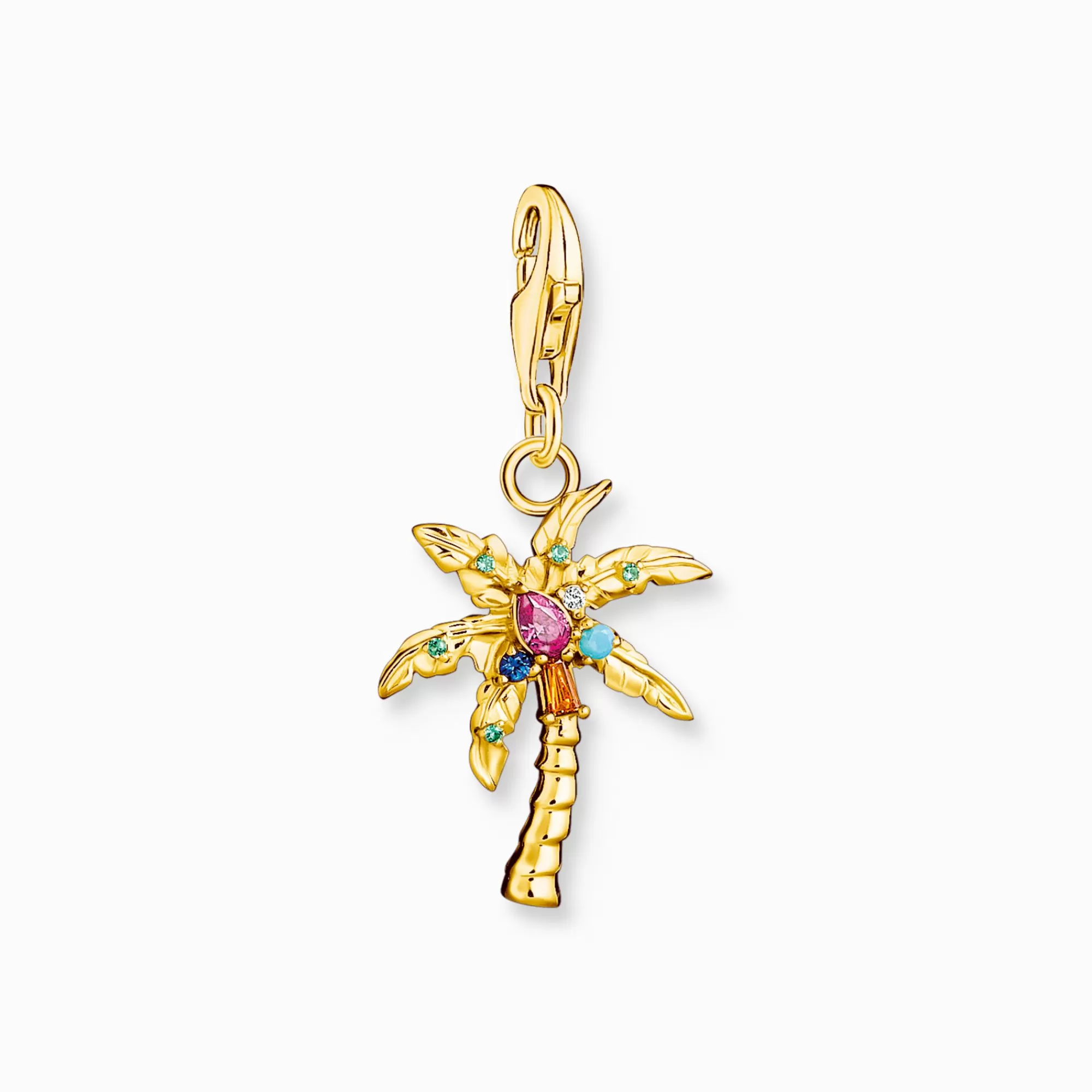 Clearance Colgante Charm palmerade colores chapado en oro Mujer Charms | Charms