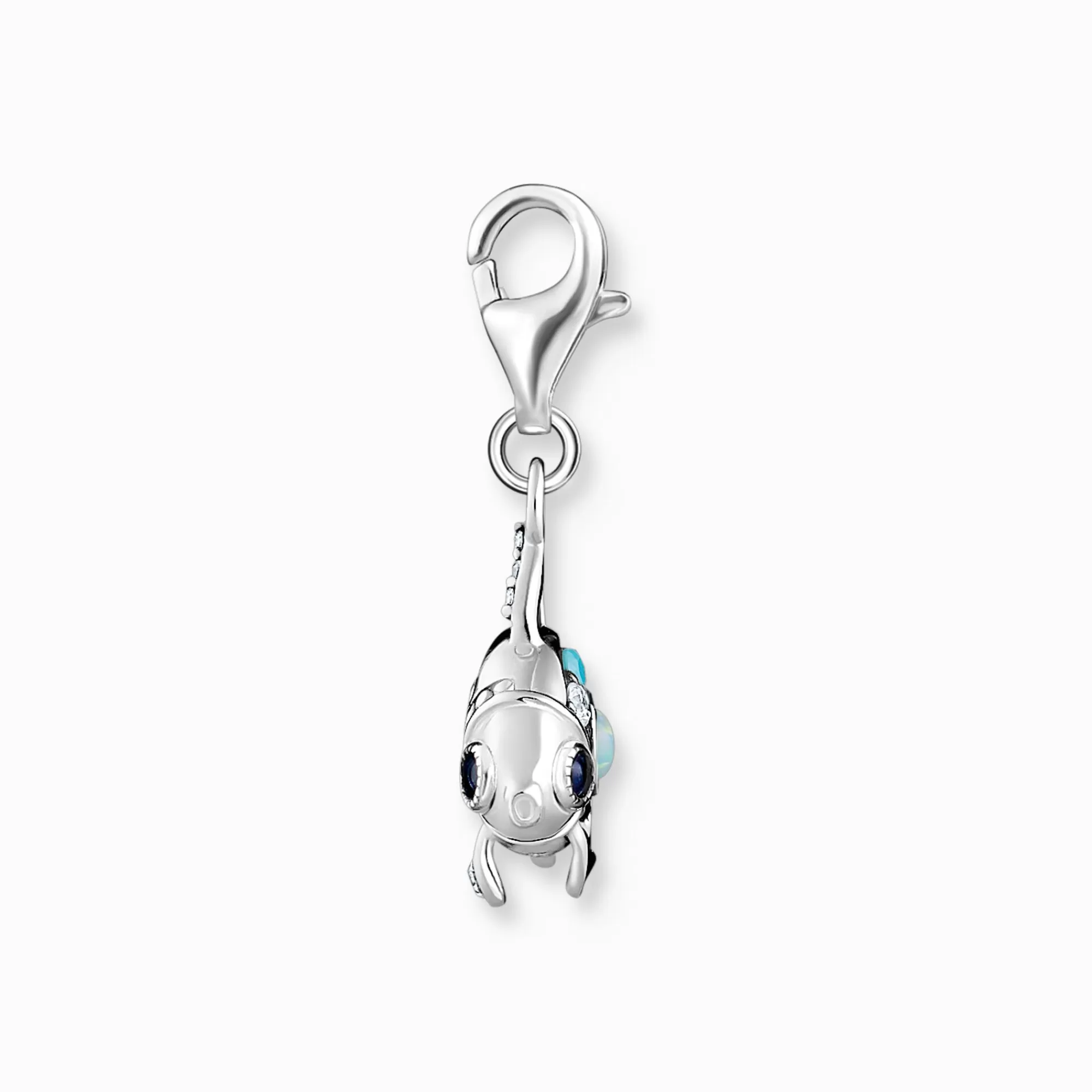 Store Colgante Charm pez con piedras azules plata Mujer Charms | Charms