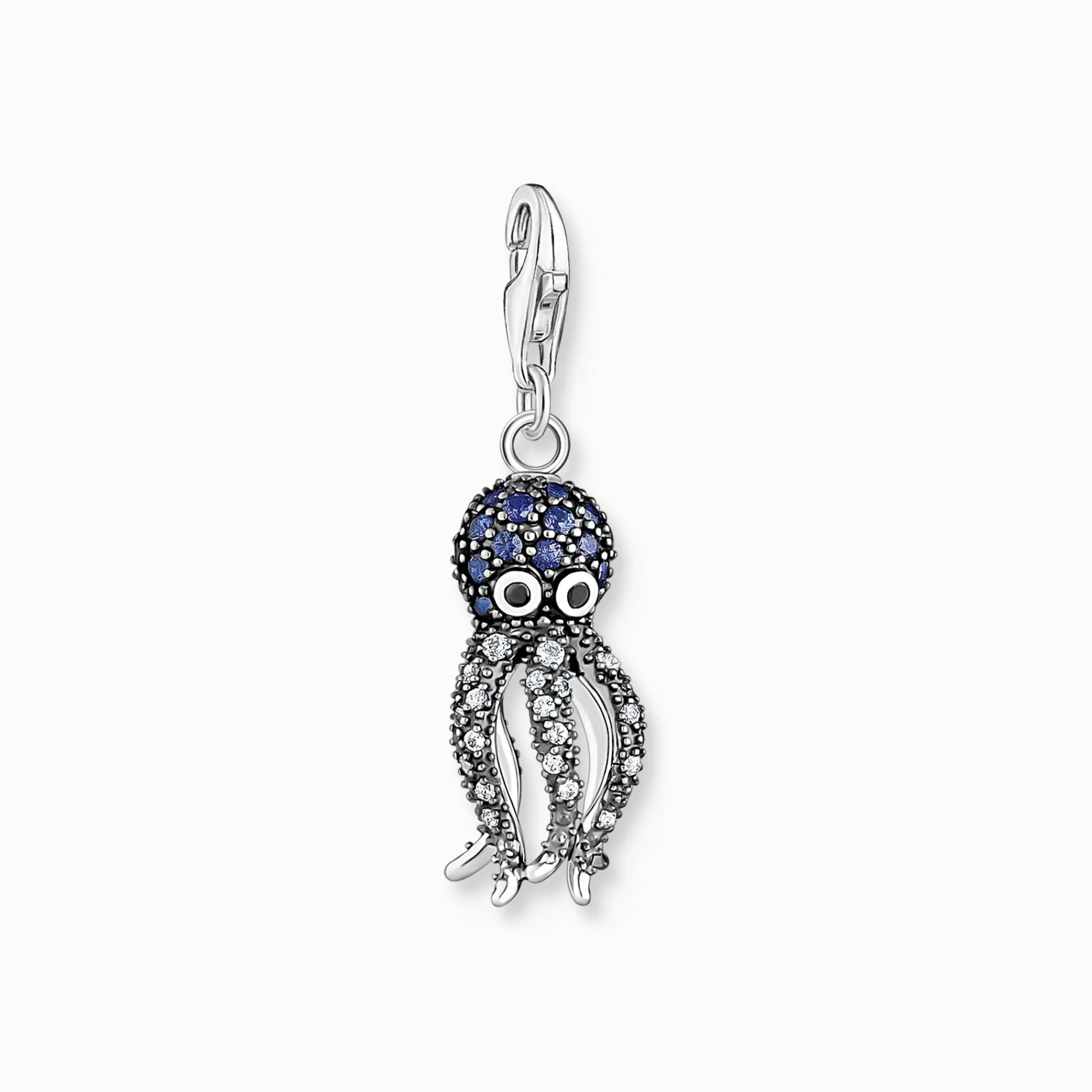 New Colgante Charm pulpo con piedras azules Mujer Charms | Charms