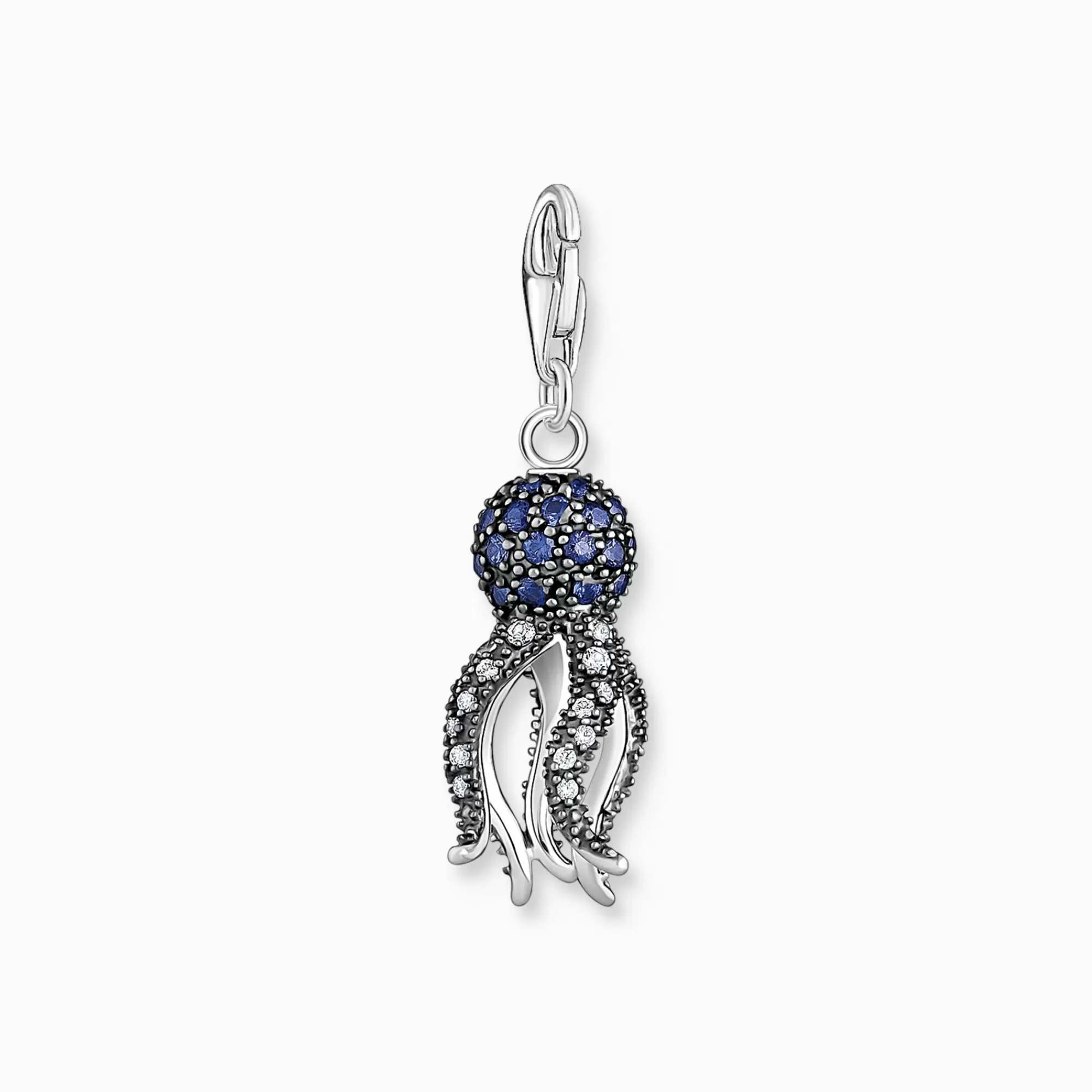 New Colgante Charm pulpo con piedras azules Mujer Charms | Charms