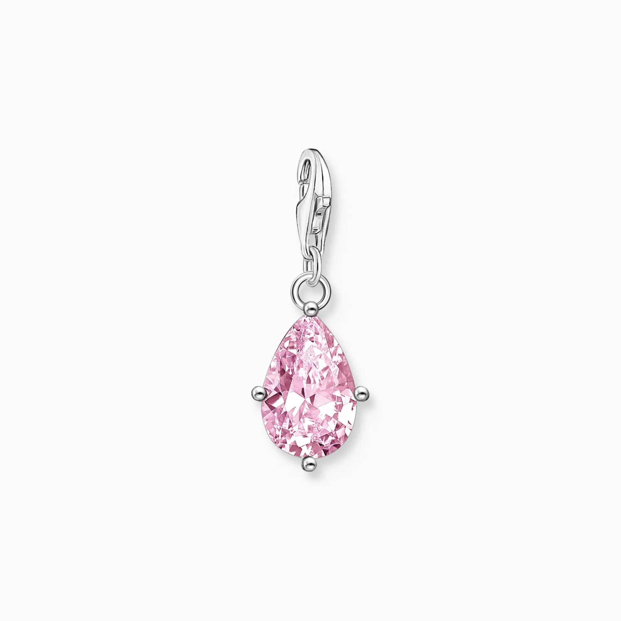 Store Colgante Charm rosa gota plata Mujer Charms | Charms