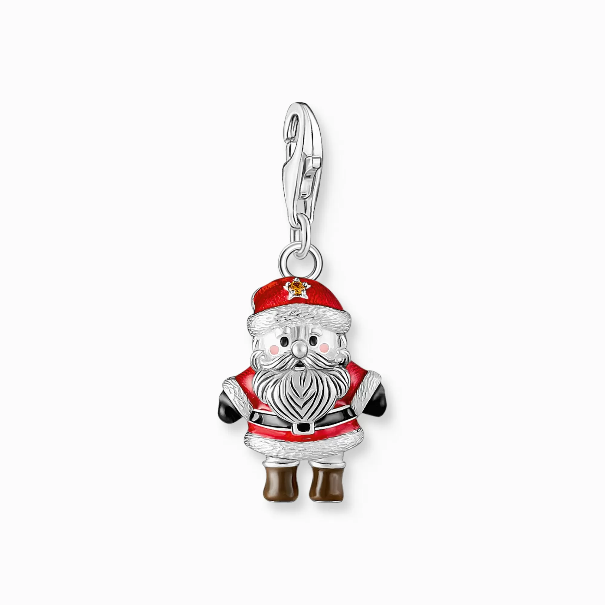 Flash Sale Colgante Charm Santa Claus plata Mujer Charms | Charms