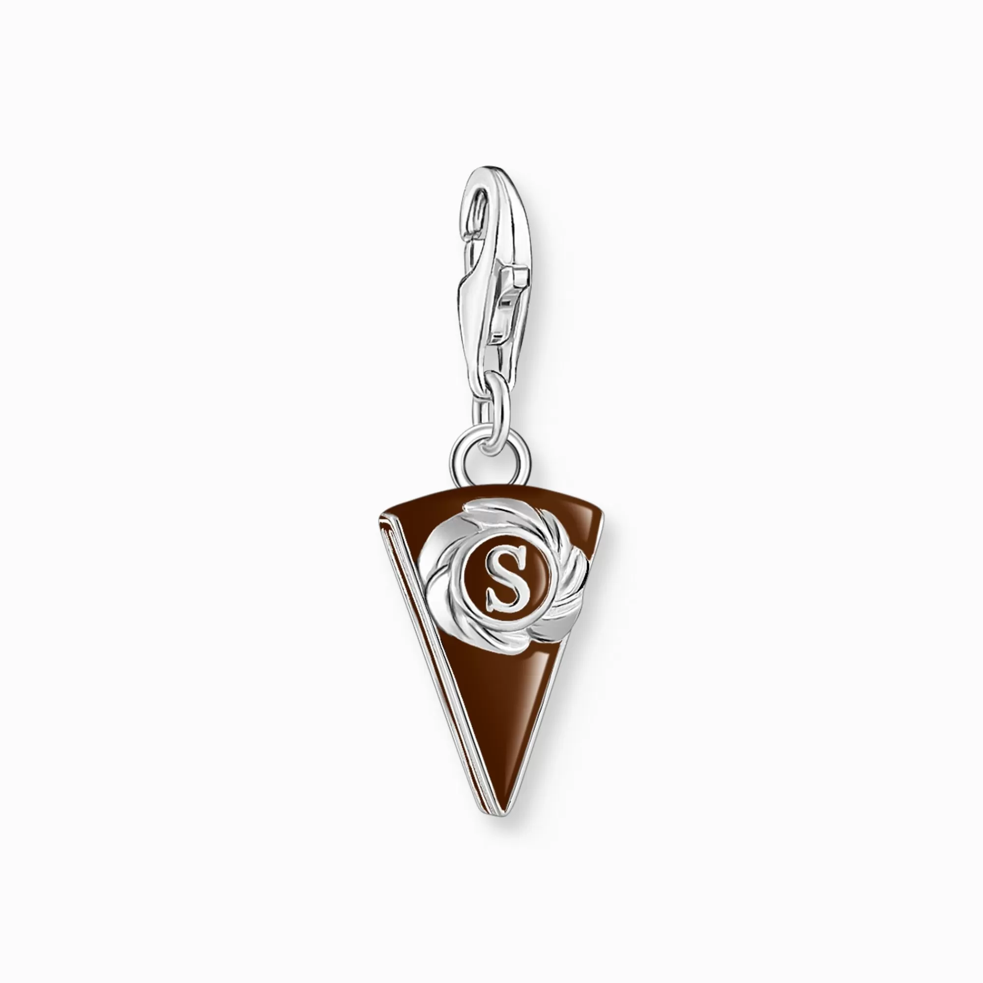 Hot Colgante Charm Tarta vienesa de chocolate plata Mujer Charms | Charms