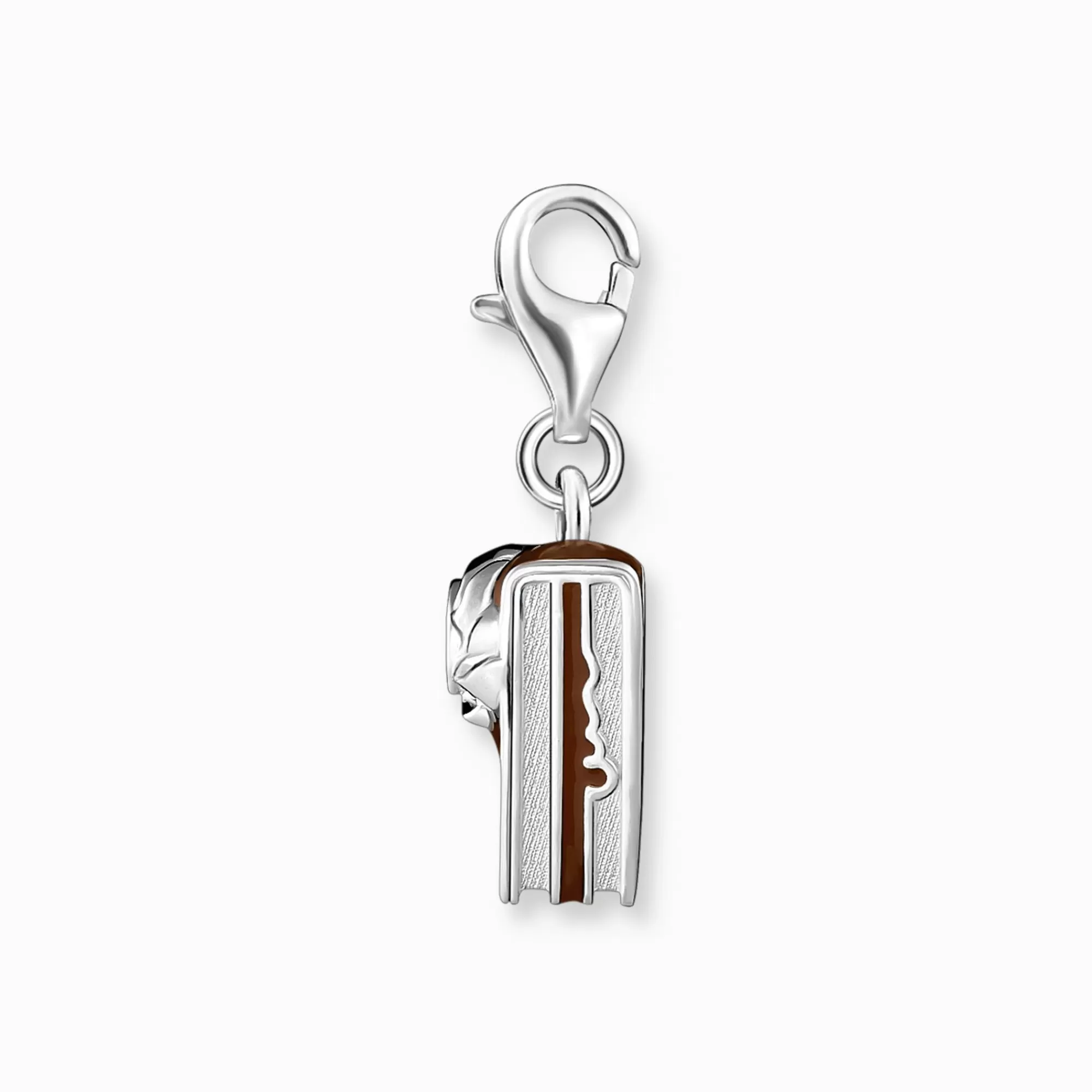 Hot Colgante Charm Tarta vienesa de chocolate plata Mujer Charms | Charms