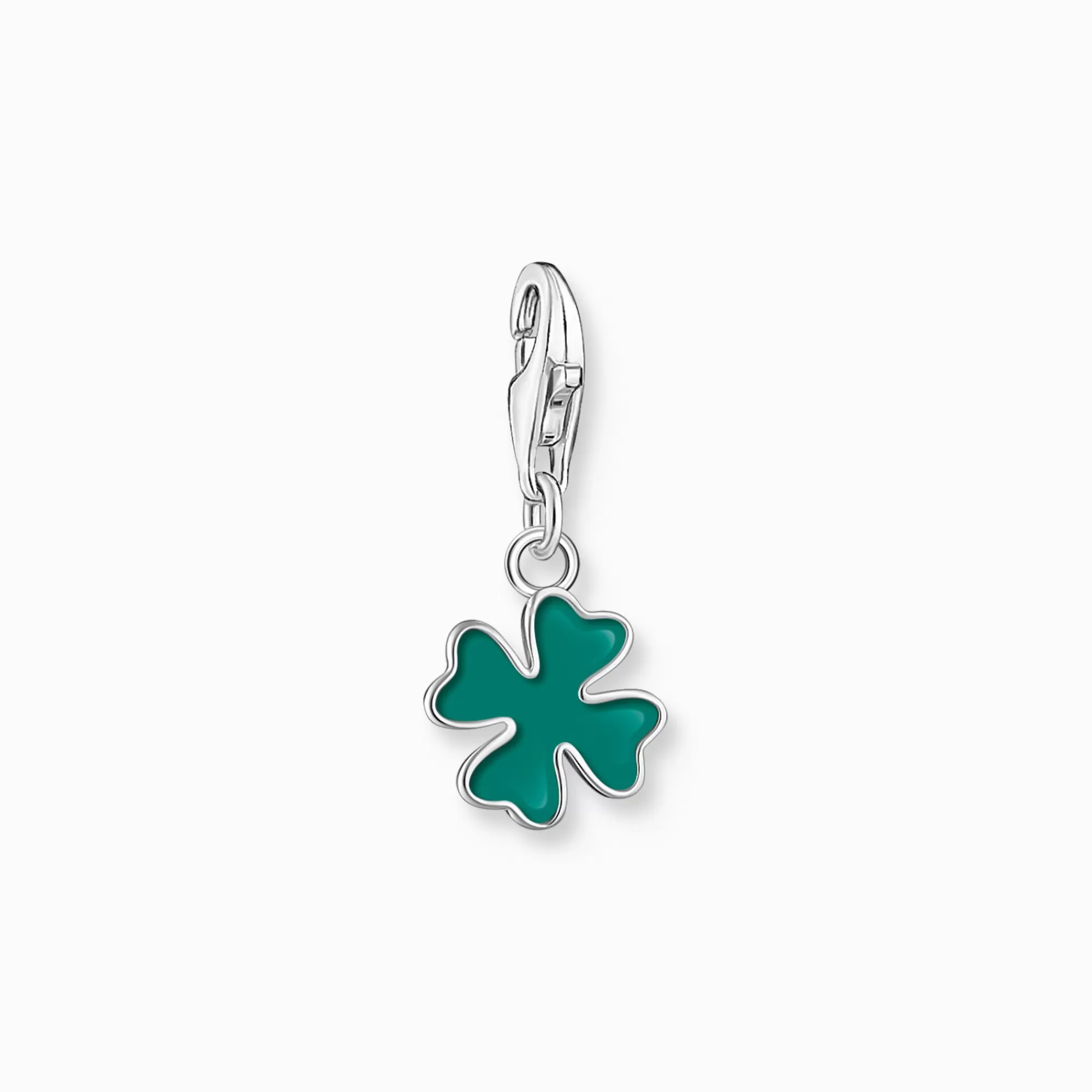 Flash Sale Colgante Charm trébol verde plata Mujer Charms | Charms