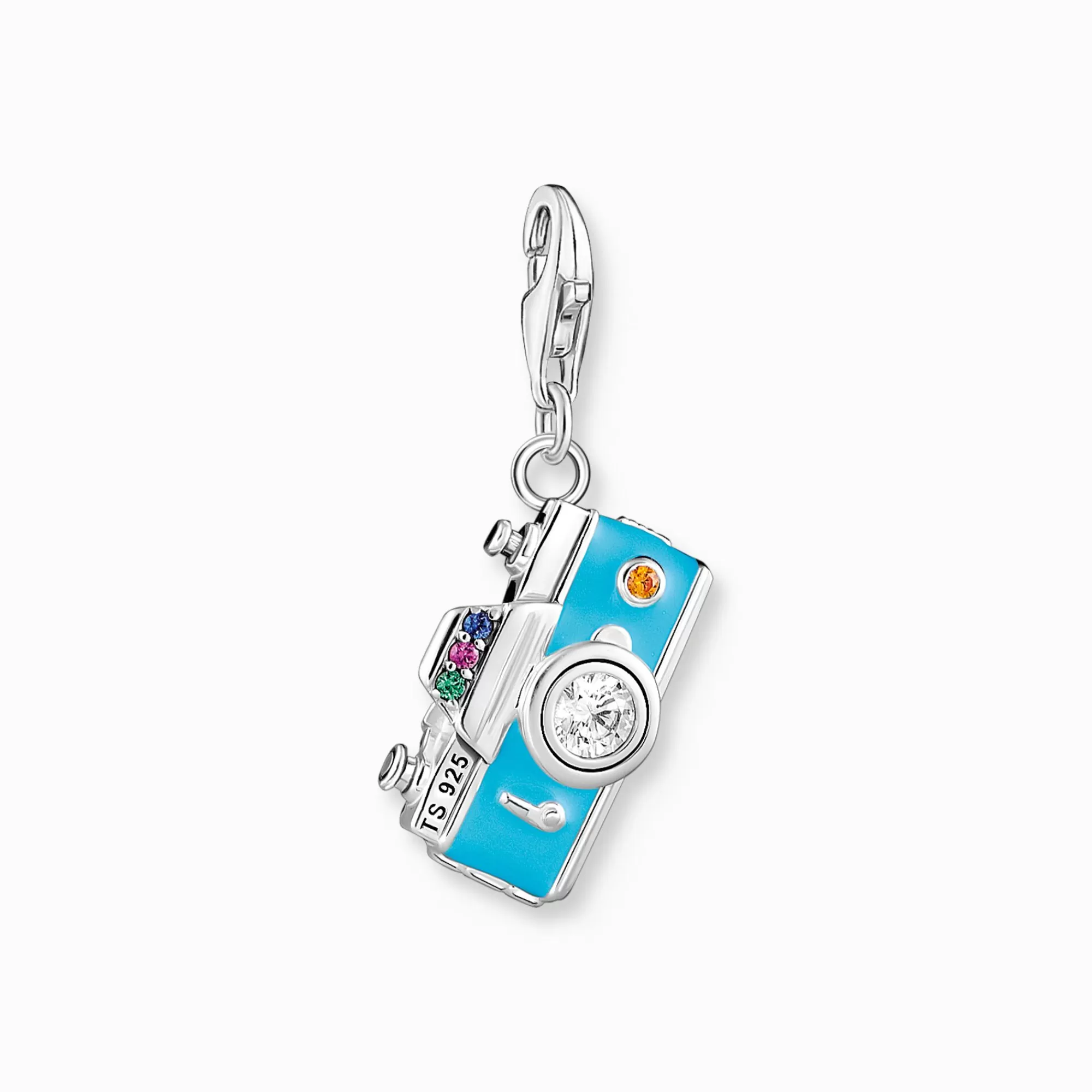 Store Colgante Charm turquesa cámara retro plata Mujer Charms | Charms