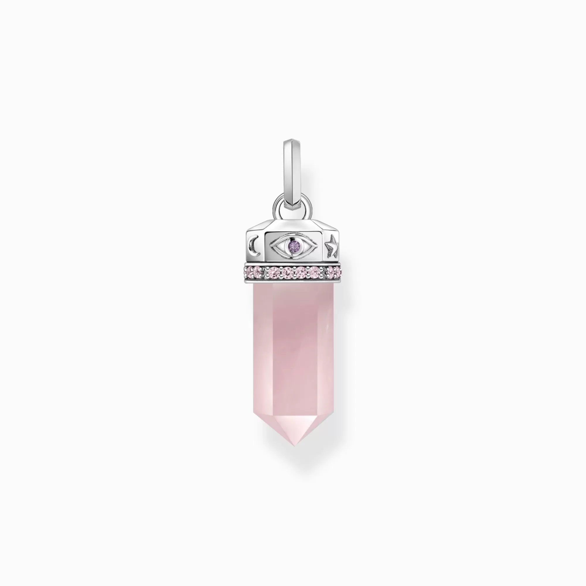 Discount Colgante con cristal de cuarzo rosa, plata Mujer Colgantes | Plata 925