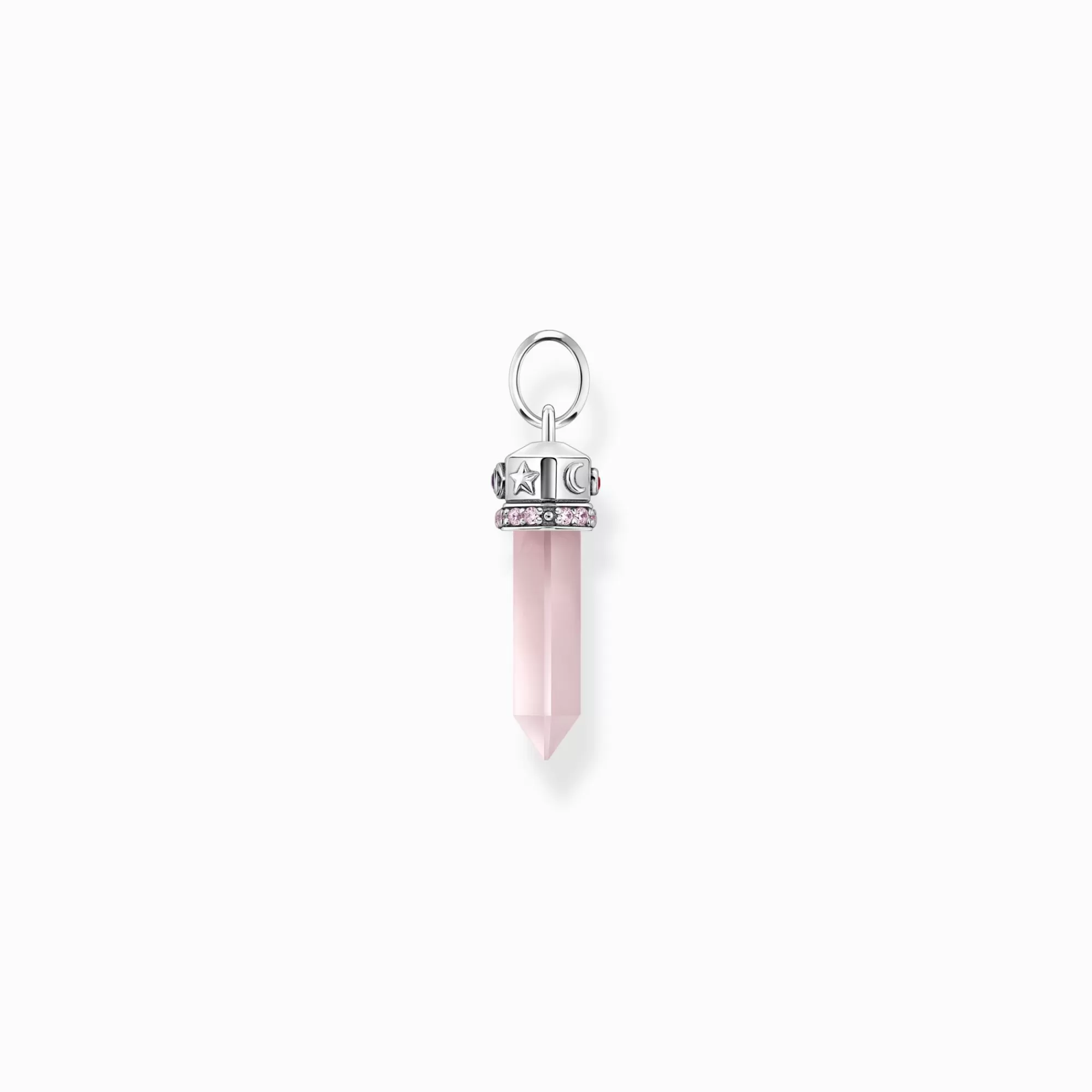 Discount Colgante con cristal de cuarzo rosa, plata Mujer Colgantes | Plata 925