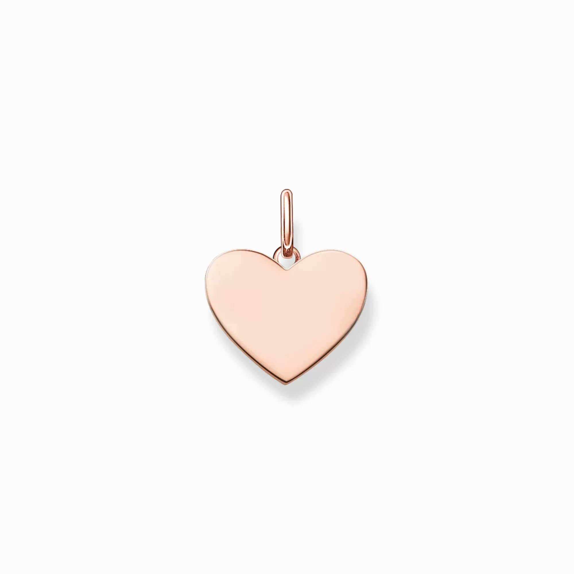 Shop Colgante corazón pequeño oro rosado Mujer Colgantes | Baño De Oro Rosa De 18 Quilates - Plata 925